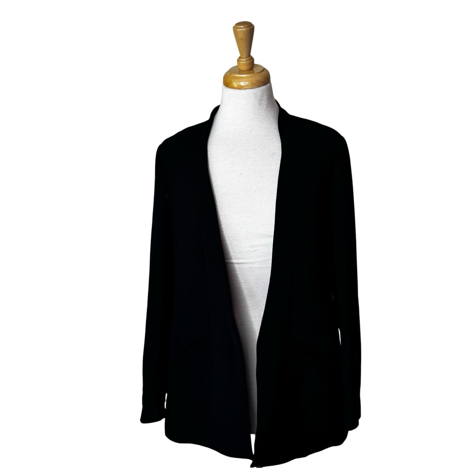 Other TROUVE Slit Back Open Front Lightweight Blazer Black Size S / US 4 / IT 40 - 1 Thumbnail
