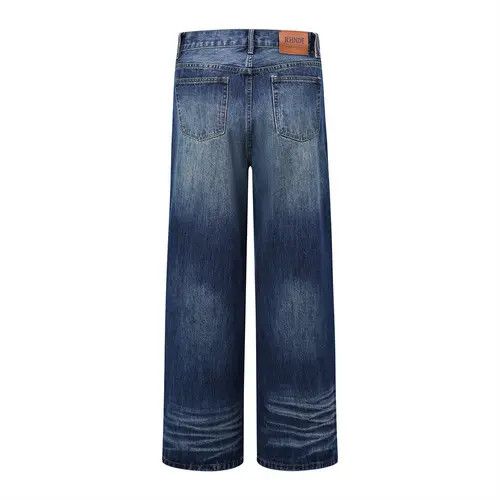 Japanese Brand Street American gradient washed loose wide-leg jeans y2k Size US 32 / EU 48 - 3 Thumbnail