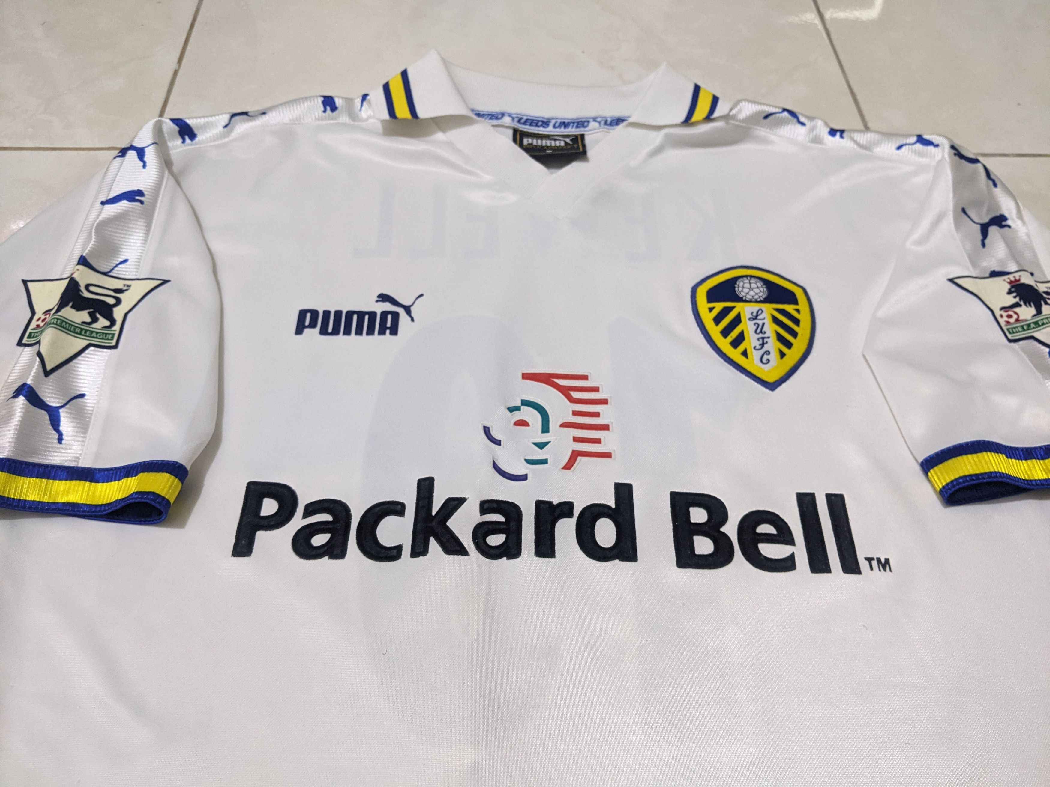 Puma Leed united 1998-2000 home kewel Jersey football shirt Size US M / EU 48-50 / 2 - 4 Thumbnail