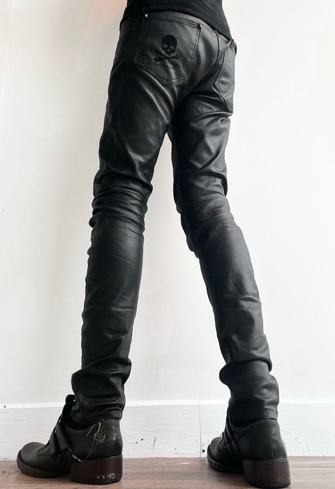 Japanese Brand 00s In The R Avant-Garde Wax Jeans Size US 30 / EU 46 - 4 Thumbnail