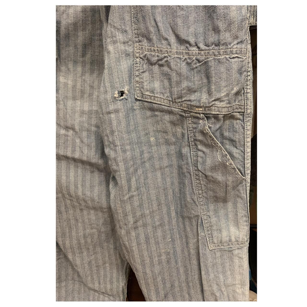 Lee 50s Sanforized Herringbone Engineer Pinstriped Union-Alls Size US 42 / EU 58 - 6 Thumbnail
