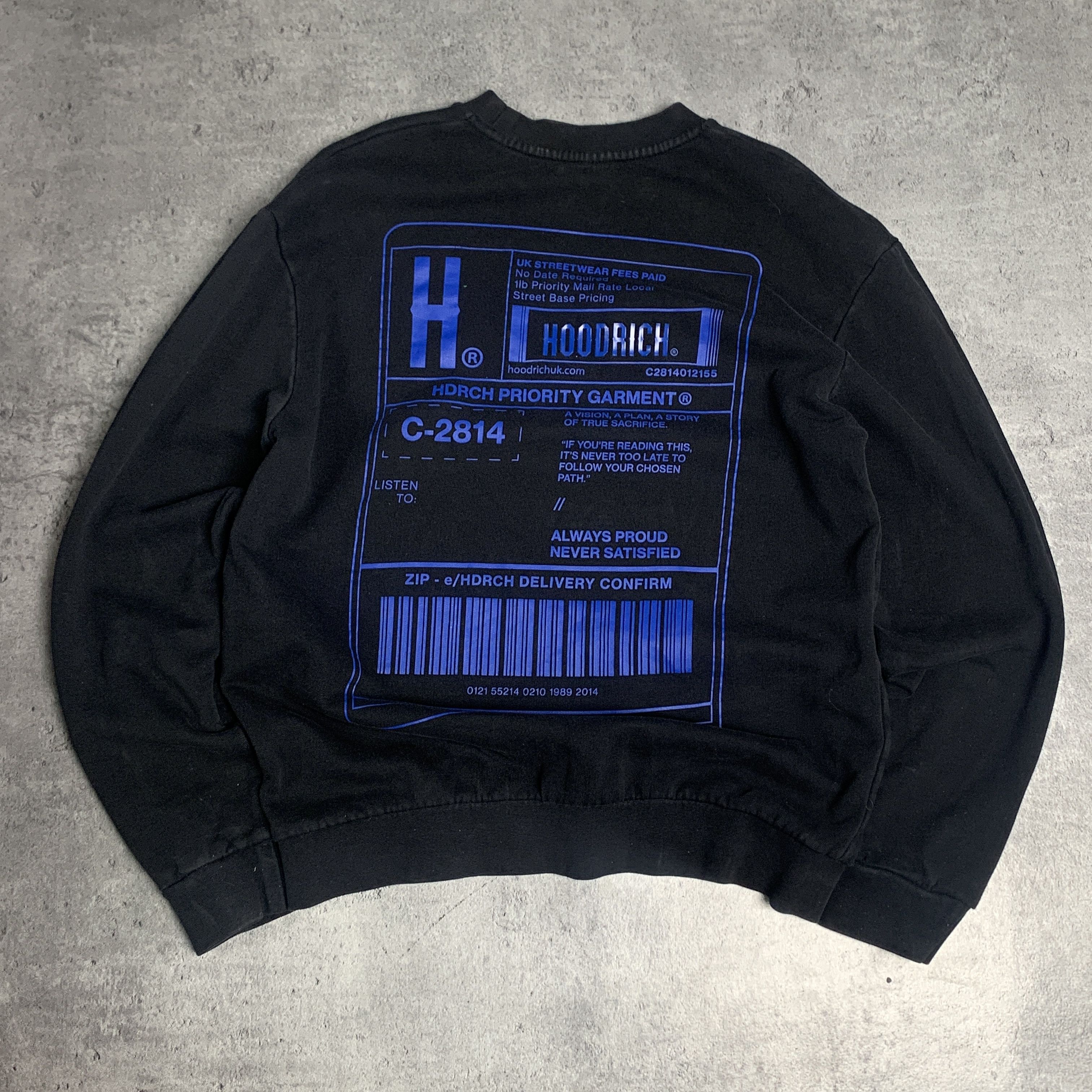 Rap Tees Hoodrich black crewneck - M Size US M / EU 48-50 / 2 - 1 Thumbnail