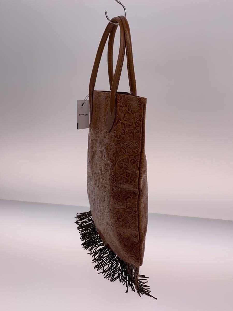 Comme des Garcons Floral Embossed Leather Fringe Tote Bag Size ONE SIZE - 2 Thumbnail