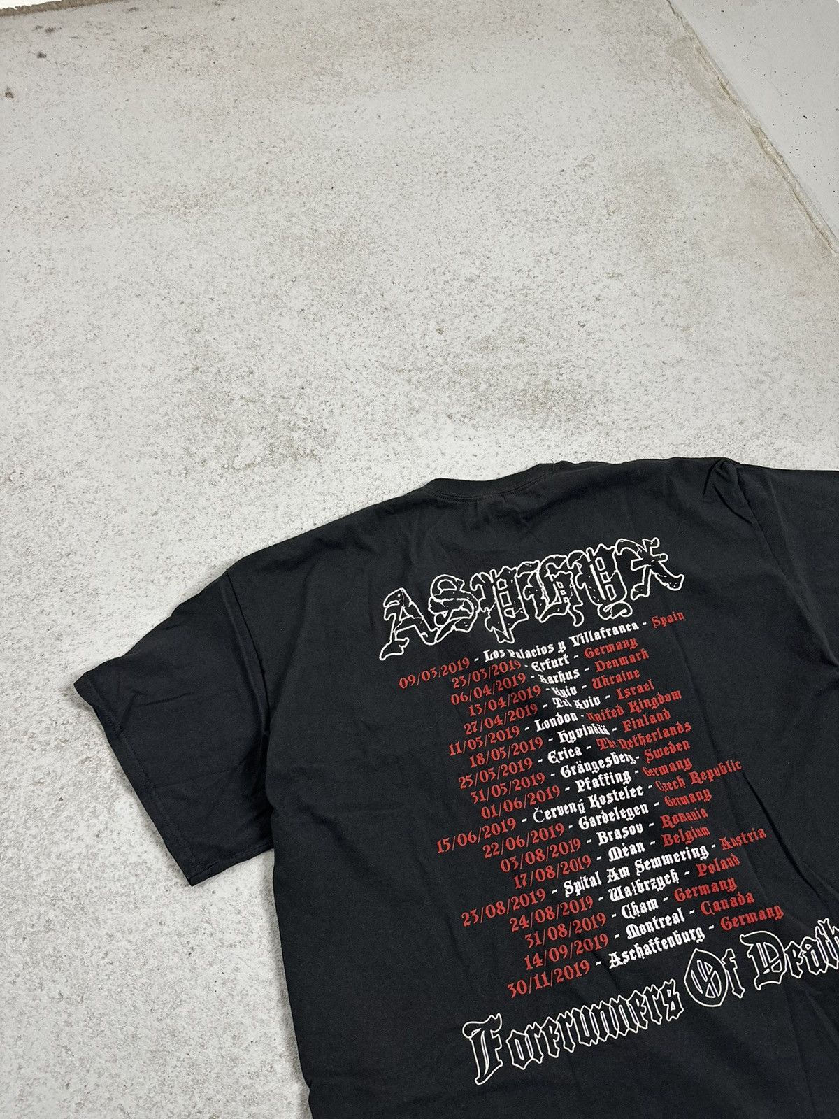 Band Tees Asphyx Forerunners Of Death Rock Tour T-Shirt Size US XXL / EU 58 / 5 - 10 Thumbnail