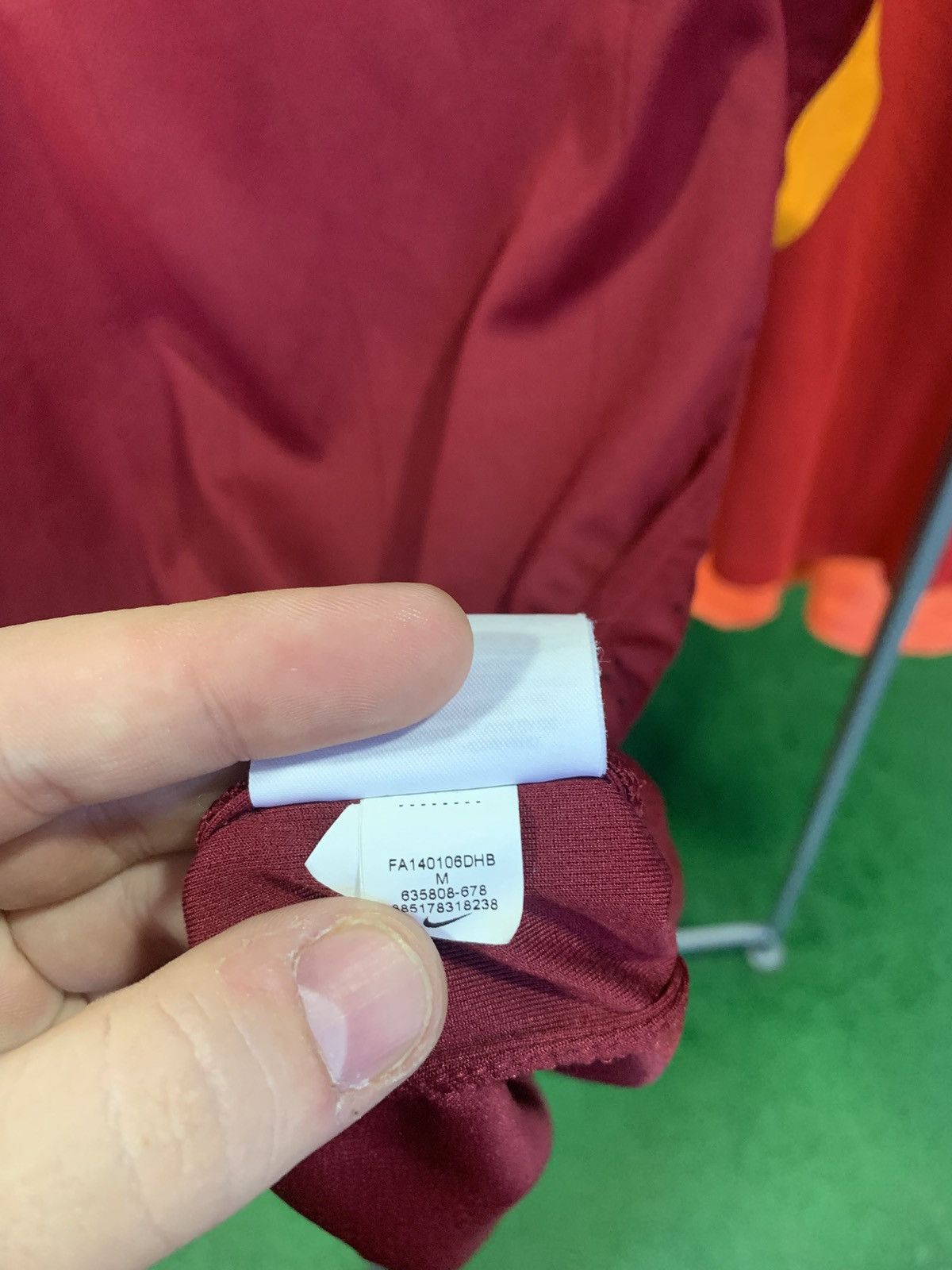 Nike ROMA 2014/2015 HOME SOCCER JERSEY NIKE Valerio 10 Size US M / EU 48-50 / 2 - 6 Thumbnail