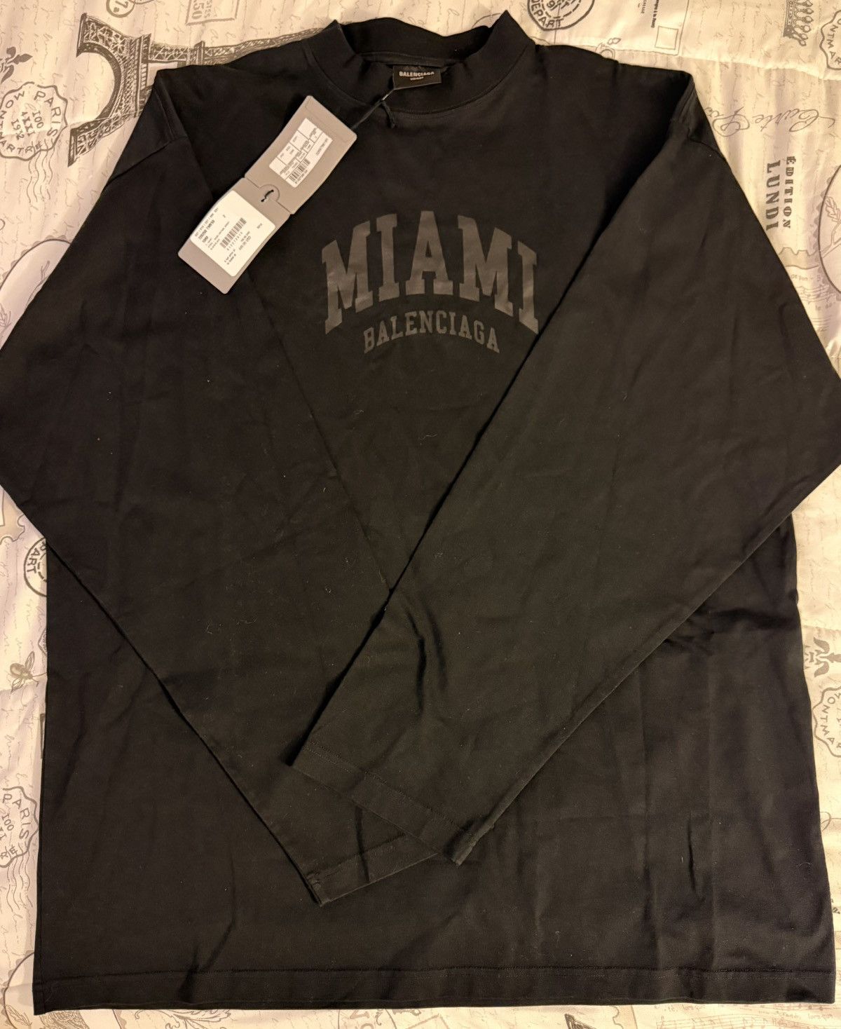 Balenciaga Balenciaga long sleeve Miami vintage shirt Size US M / EU 48-50 / 2 - 4 Thumbnail