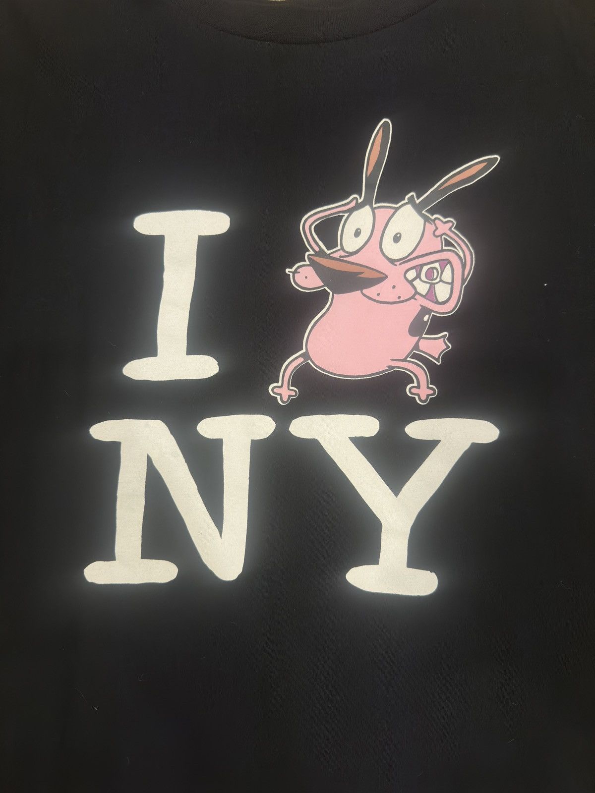 Slumpy Kev I 😱 NY Courage the Cowardly Dog Tee Size US L / EU 52-54 / 3 - 2 Thumbnail