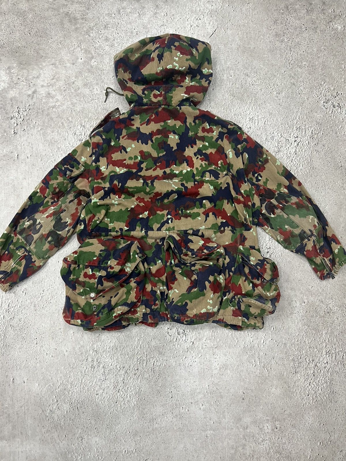 Vintage Vintage Swiss Army Military M70 Alpenflage Field Jacket Size US M / EU 48-50 / 2 - 12 Thumbnail