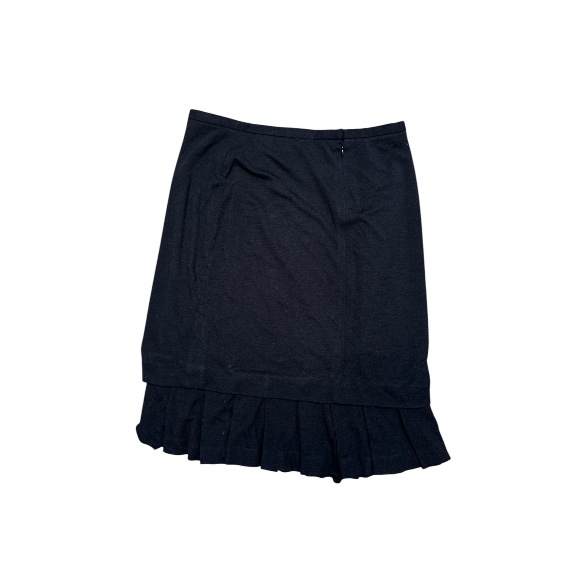 Hermes Luxurious Black Wool Skirt Size 27" / US 4 / IT 40 - 2 Thumbnail