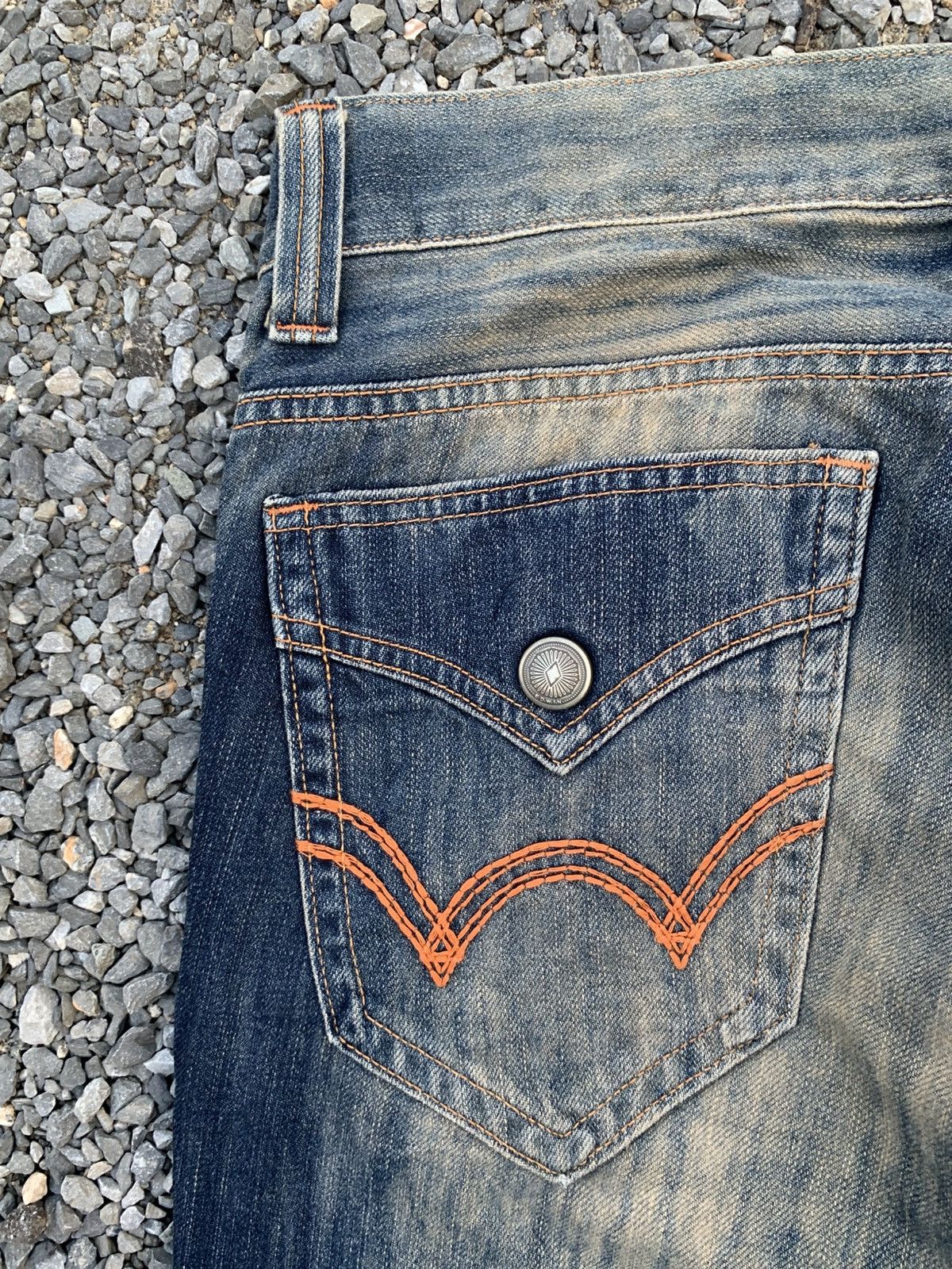 Kapital FLARE EDWIN XV CLAWNMARK NAVAJO RUSTY DISTRESSED DENIM Size US 34 / EU 50 - 10 Thumbnail
