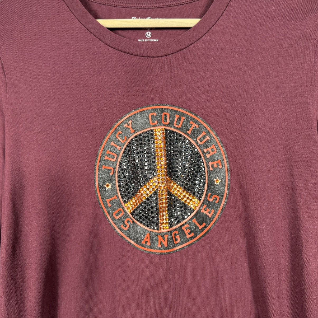 Juicy Couture Juicy Couture Black Label Peace Long Sleve T-shirt Size M / US 6-8 / IT 42-44 - 3 Thumbnail