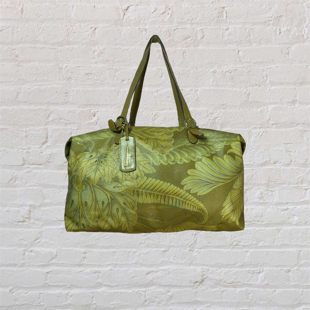 Salvatore ferragamo wild floral travel beg