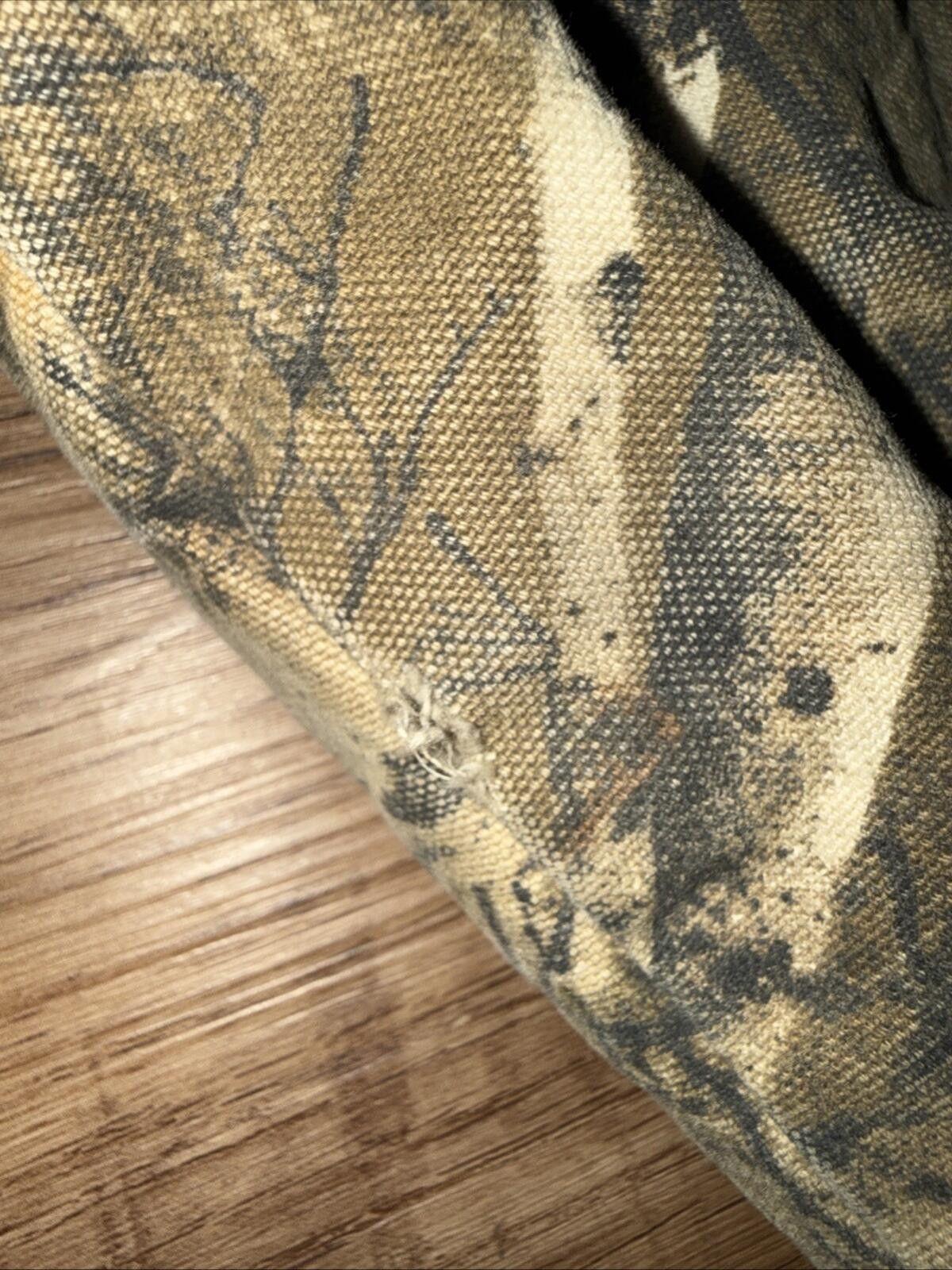 United Colors Of Benetton Berne Jacket Youth Lrg Camo Lined Zip Hunting Realtree Hood Size US L / EU 52-54 / 3 - 12 Thumbnail