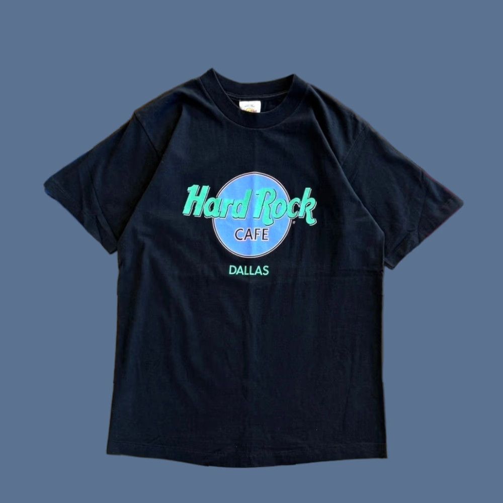 Hard Rock Cafe VINTAGE Hard Rock Cafe Dallas Texas T-Shirt L Men Short Sleeve Solid Black 90s 1990s USA Size US L / EU 52-54 / 3 - 1 Thumbnail