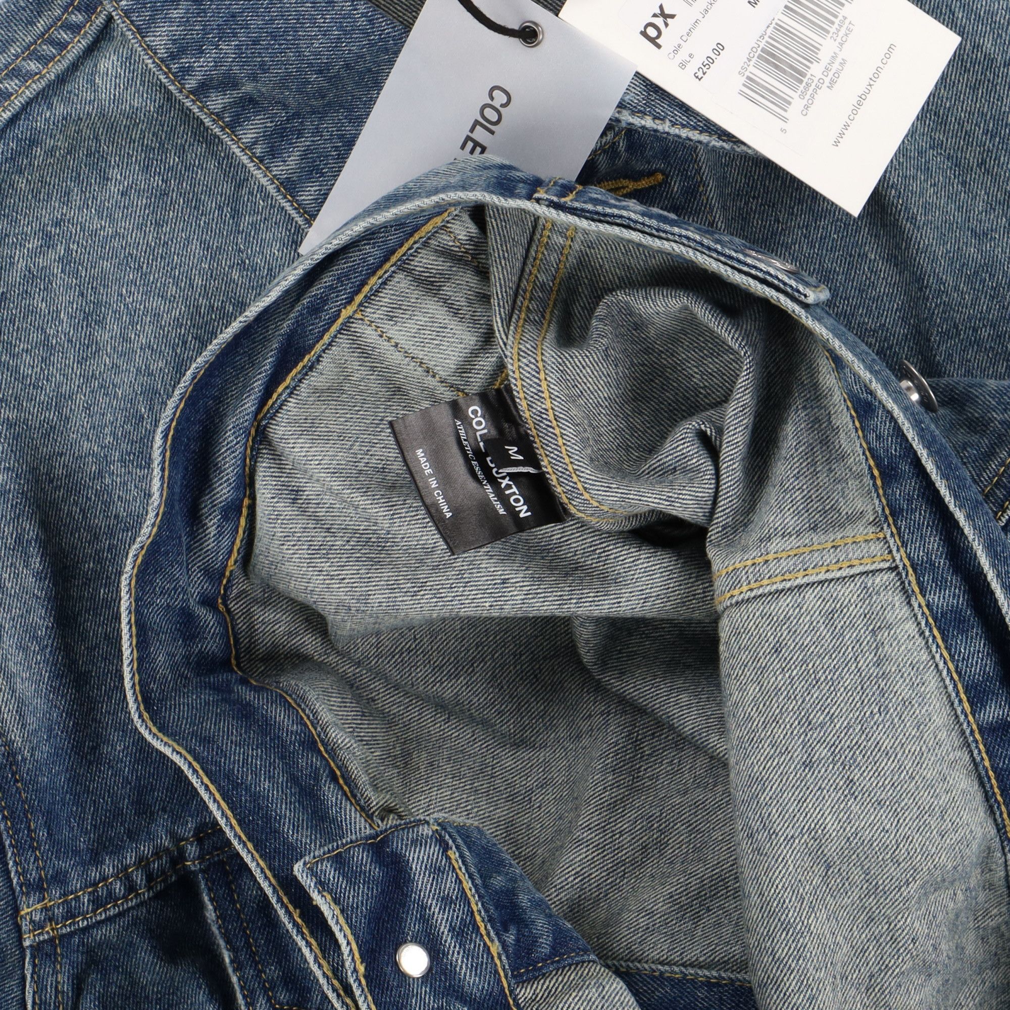 Cole Buxton Blue Distressed Oversized Denim Jacket Size US L / EU 52-54 / 3 - 6 Thumbnail