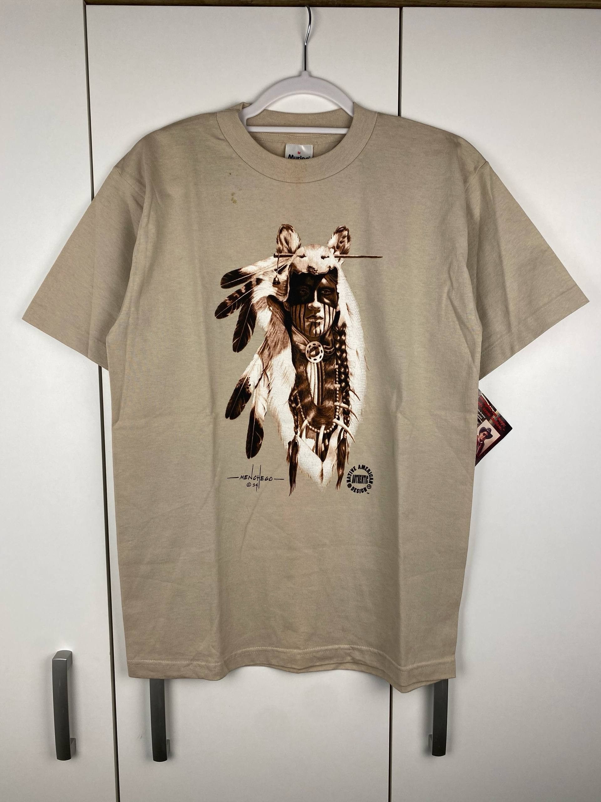 Warrior Vintage Menchego Warrior 1994 Deadstock Graphic Nature Tee Size US M / EU 48-50 / 2 - 1 Thumbnail
