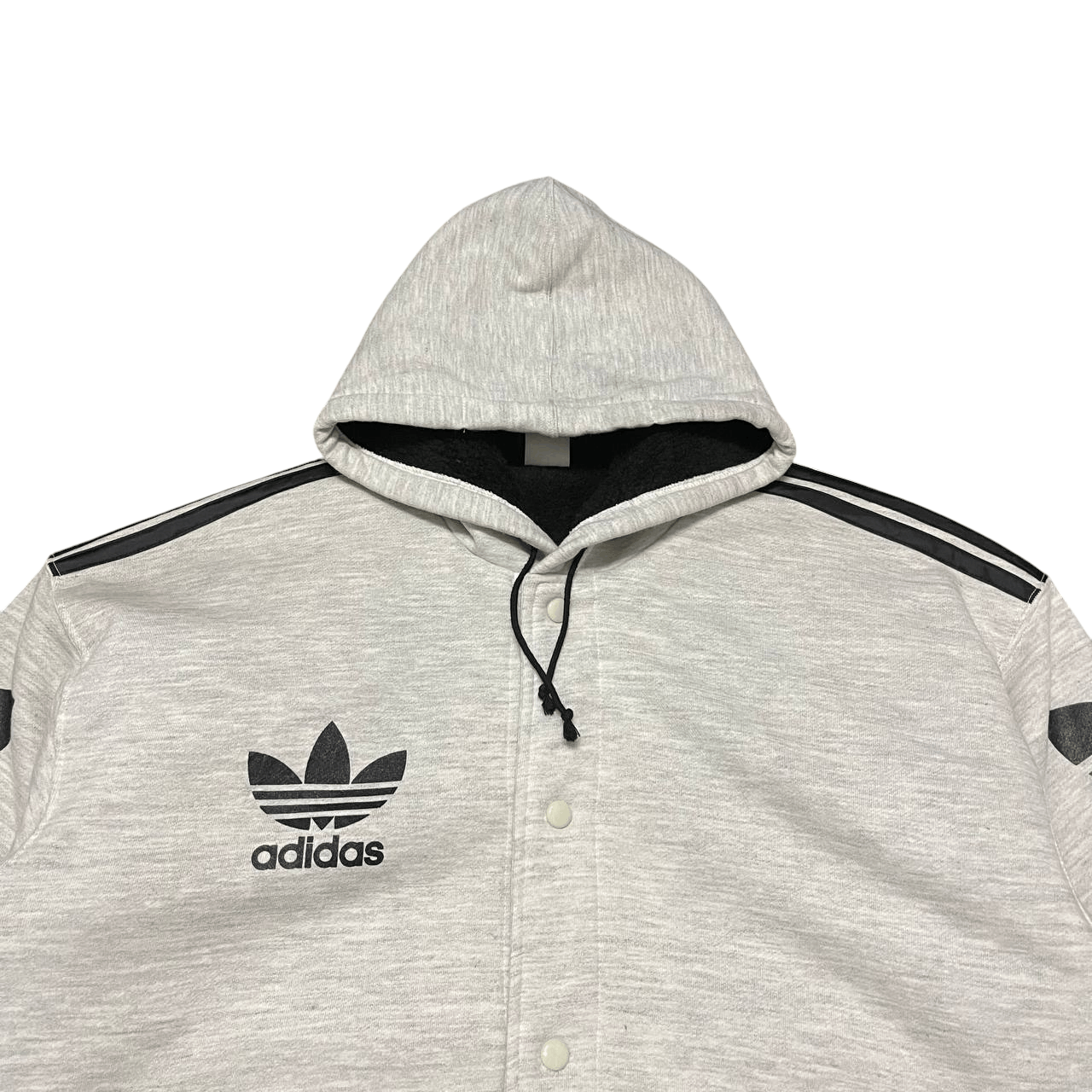 Adidas Vintage Adidas Trefoil Big Logo Hooded Jacket Size US L / EU 52-54 / 3 - 6 Thumbnail