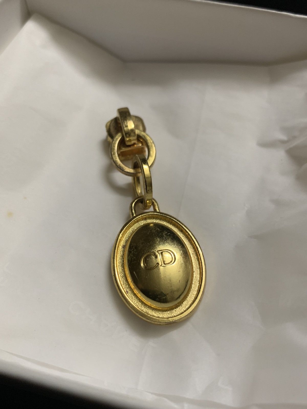 Christian Dior Monsieur Rare Vintage Christian dior CD logo pendant 80s Size ONE SIZE - 3 Thumbnail