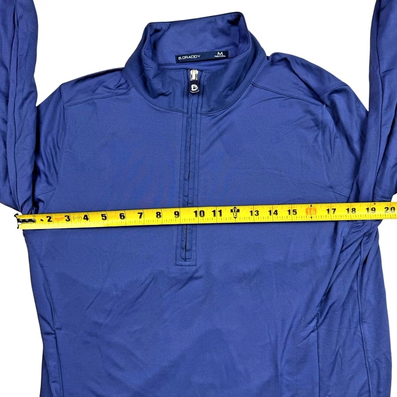 Vintage B Draddy Men's Performance 1/4 Zip L/S Jacket Blue Medium Size US M / EU 48-50 / 2 - 4 Thumbnail