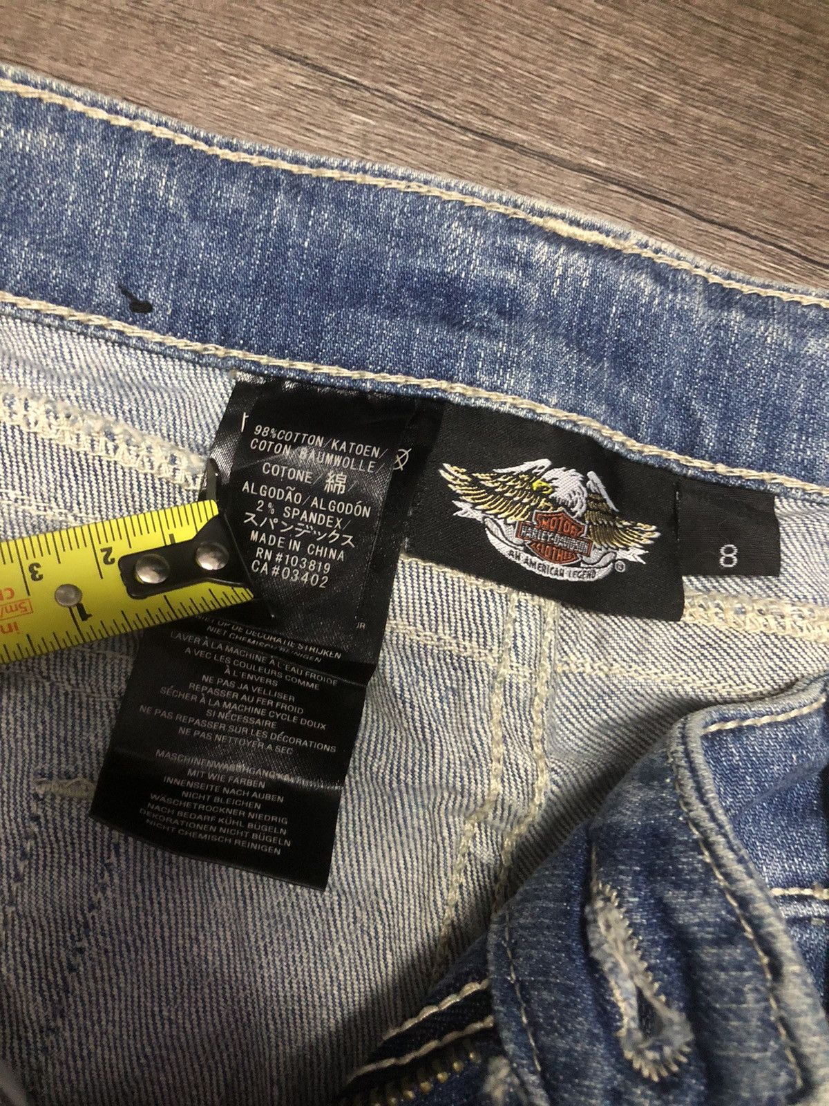 Harley Davidson × Vintage HARLEY DAVIDSON DENIM JEANS Size 32" / US 10 / IT 46 - 20 Thumbnail