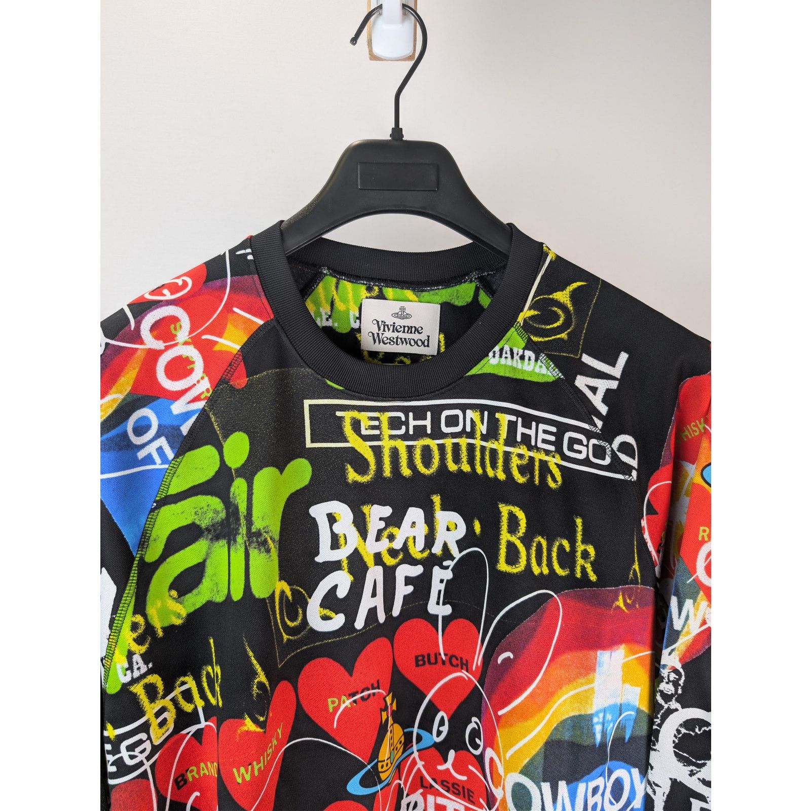 Vivienne Westwood o1rshd1 Organic Cotton Crewneck Graffiti Print Sweater Size US M / EU 48-50 / 2 - 7 Thumbnail