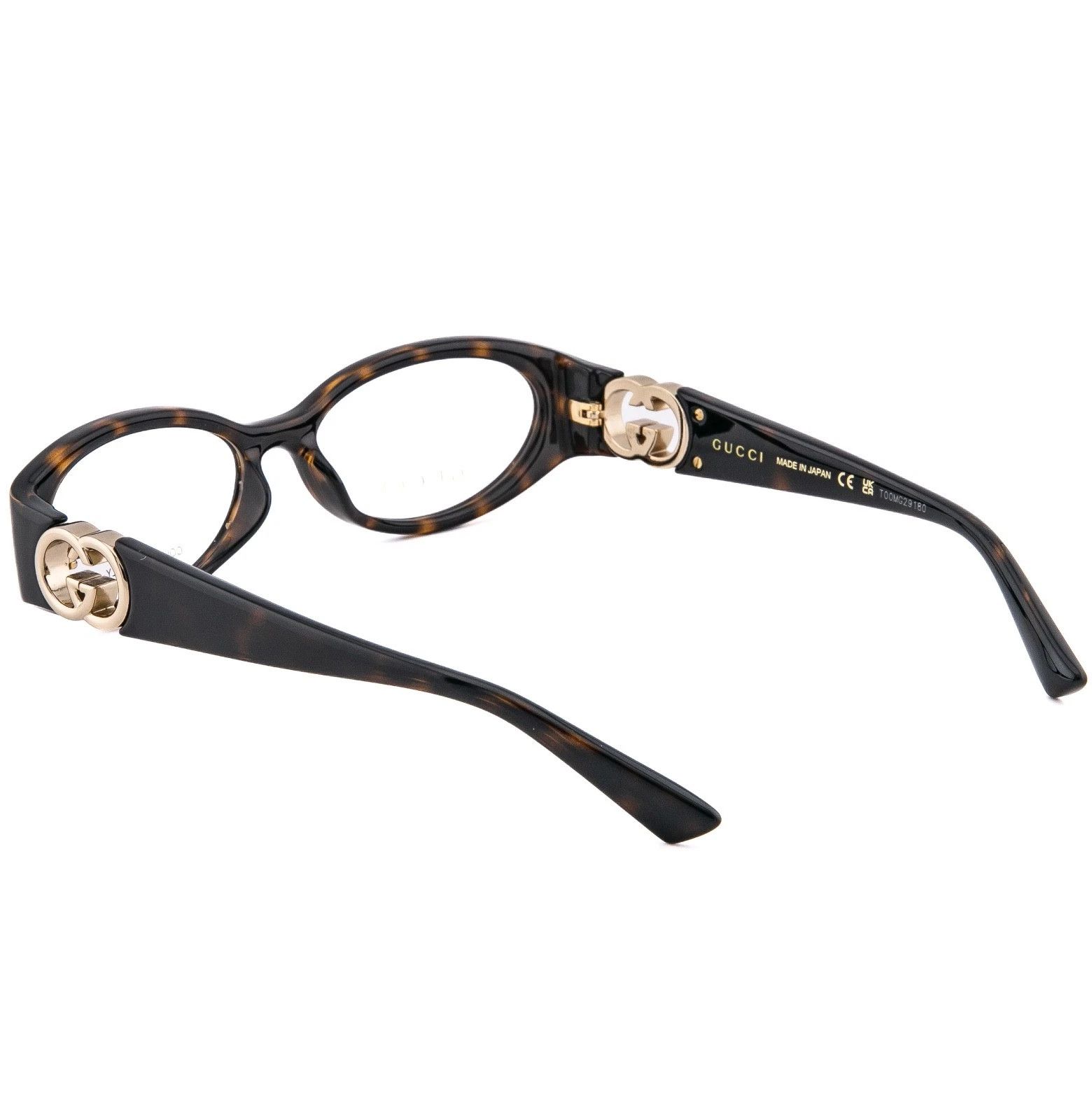 Gucci GUCCI GG1693O 1693 Brown Havana Logo Unisex Eyeglasses 002 Size ONE SIZE - 4 Thumbnail