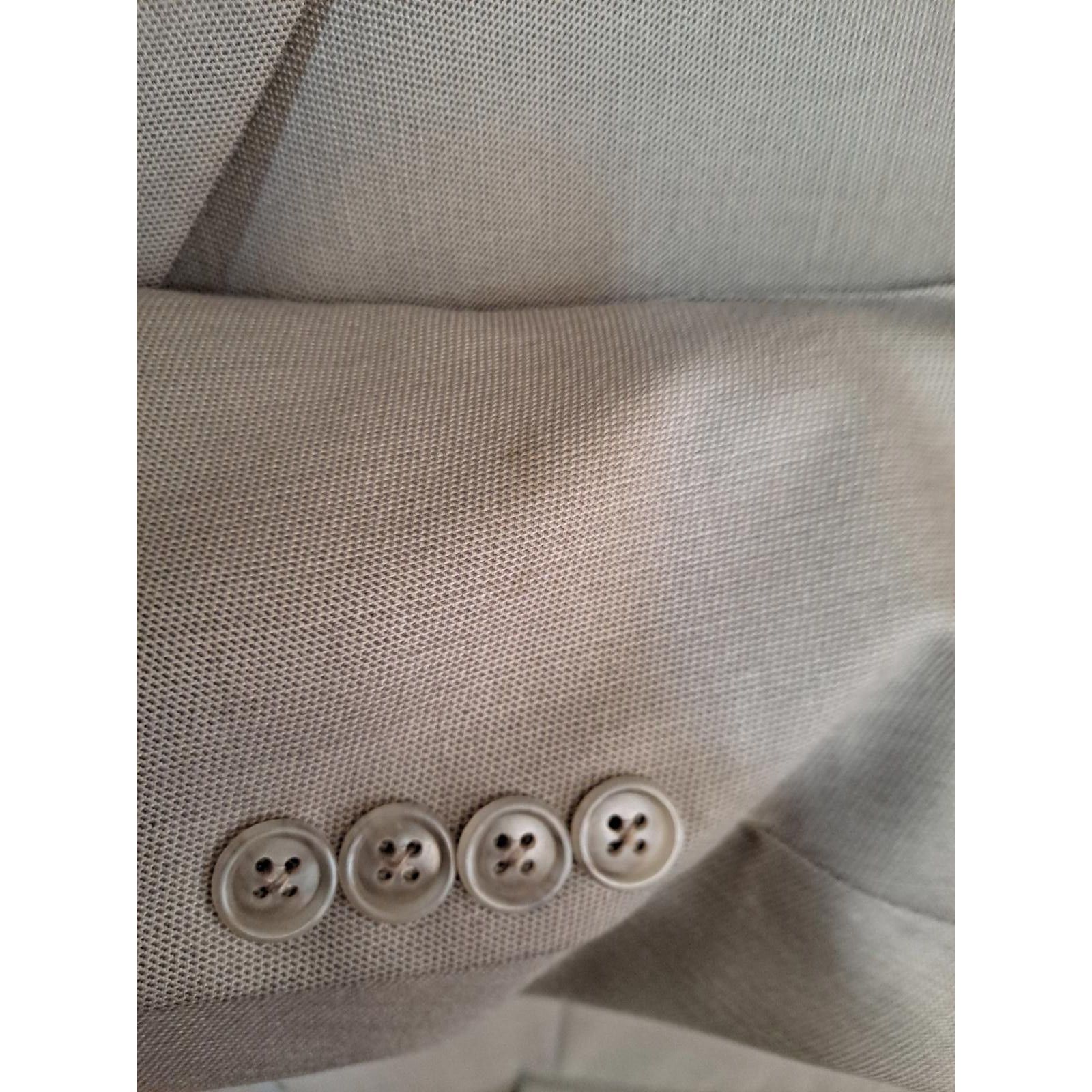 Calvin Klein Calvin Klein Tan 3 Button Blazer 100% Wool Size 44R - 2 Thumbnail
