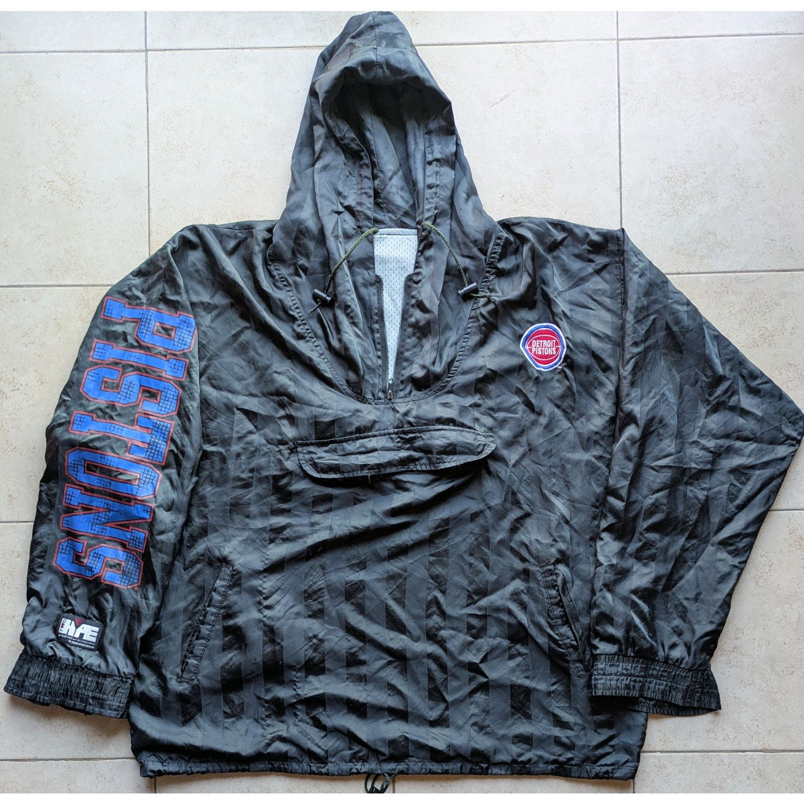 NBA × Starter Detroit Pistons 90s Two HYPE SALEM pullover XL black NBA vtg Size US XL / EU 56 / 4 - 2 Thumbnail