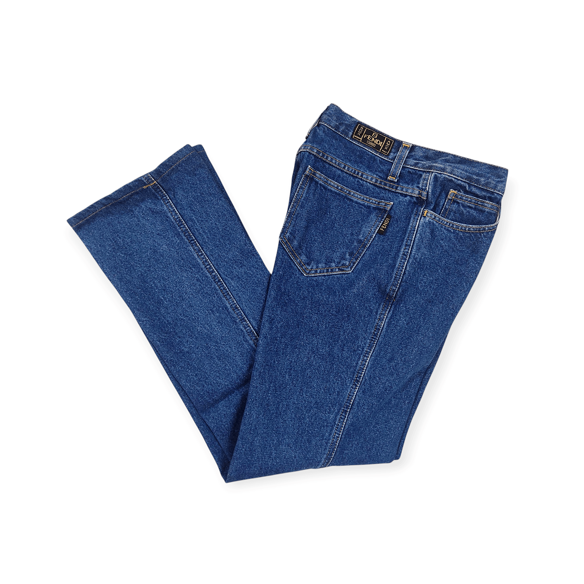 Fendi Fendi Mid Rise 5 Pockets Flare Blue Denim Pants Size 28" / US 6 / IT 42 - 1 Thumbnail