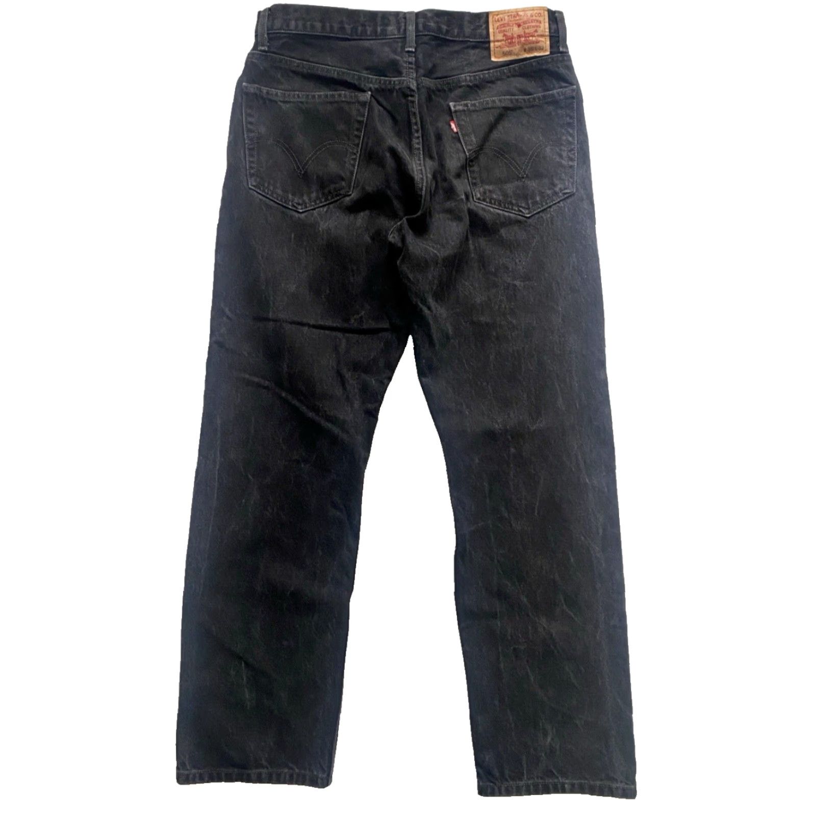Levi's VINTAGE Levi's 505 Jeans Men's Regular Fit Straight Black 33x31 90s USA Levi's 505 Straight Mens Jeans Size US 33 - 2 Thumbnail