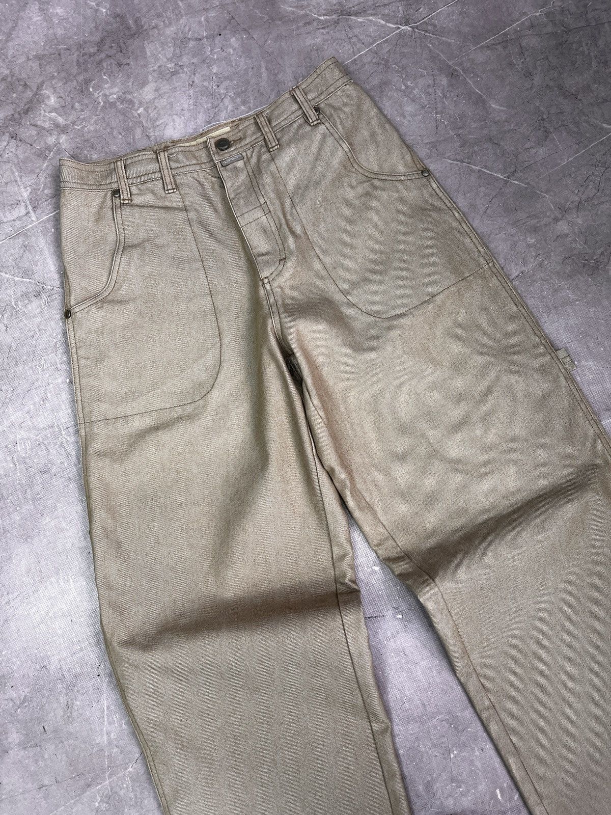 Damani Dada Damani Dada Beige rap baggy Pants JNCO carpenter Y2K Jeans Size US 30 / EU 46 - 3 Thumbnail