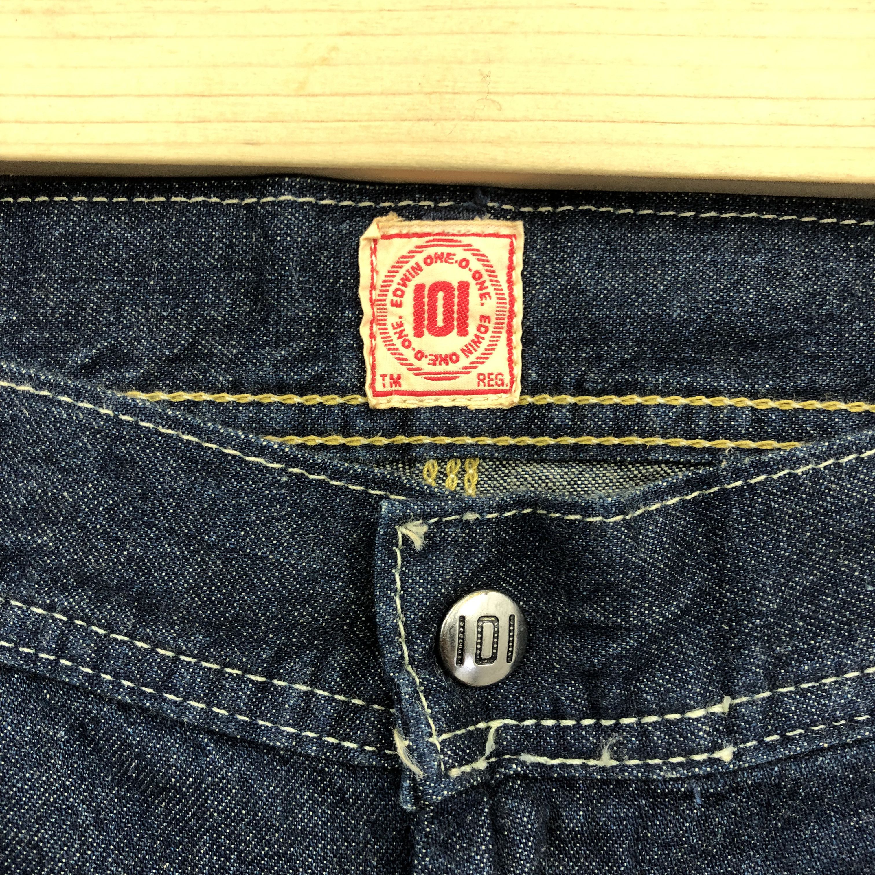 Edwin Crazy 90s Edwin 101 Baggy Carpenter Jean Buckle Skater Denim Size US 36 / EU 52 - 10 Thumbnail