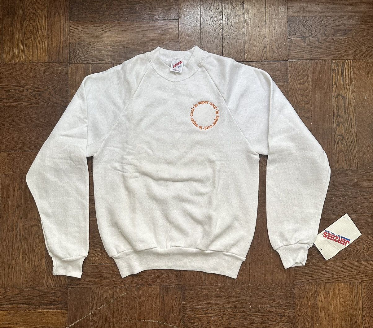 Russell Athletic Vintage Jerzees Raglan Sweatshirt Le Super Cool Embroidery Size S / US 4 / IT 40 - 2 Thumbnail