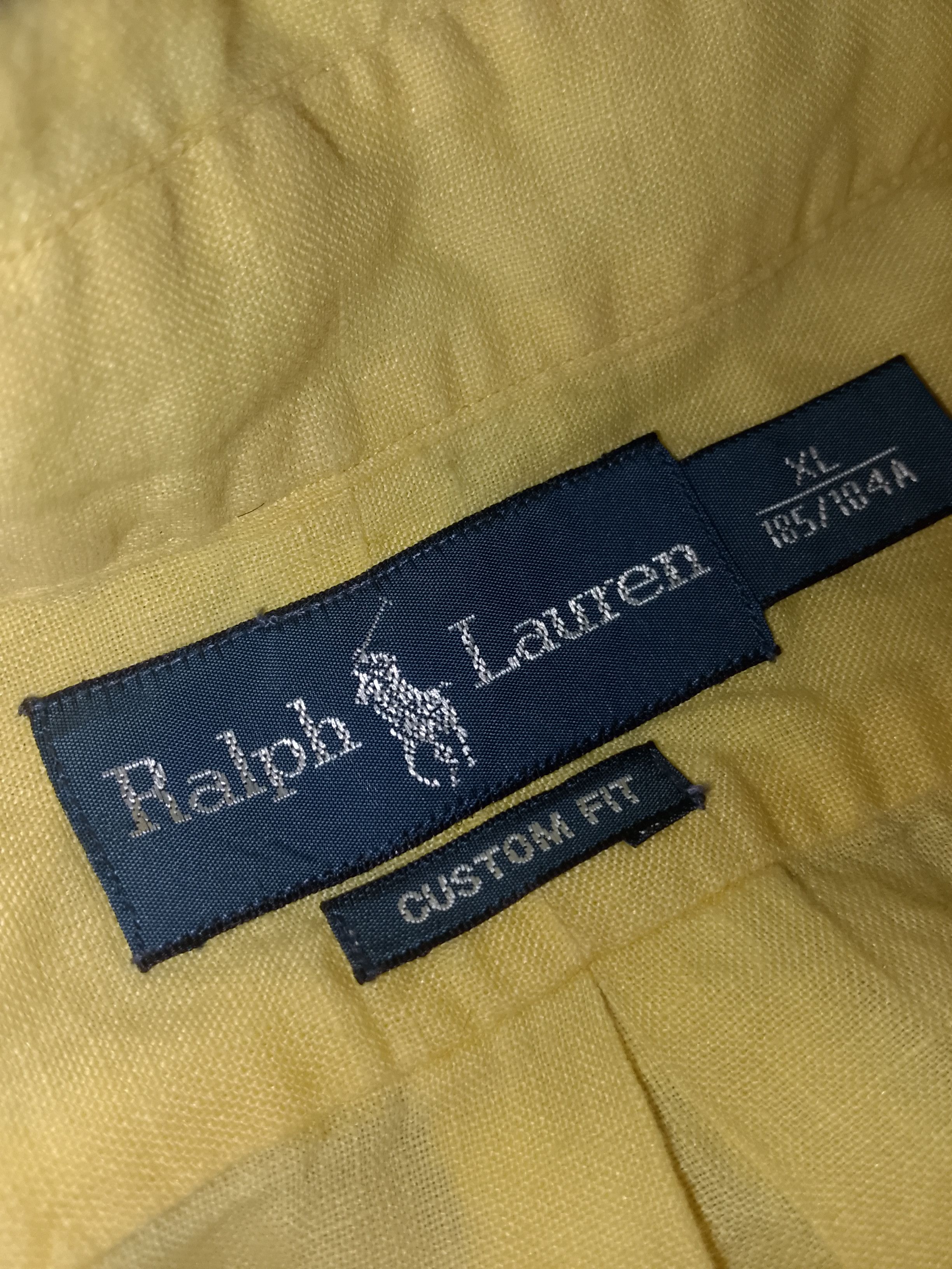 Ralph Lauren Vintage Rare Ralph Lauren Yellow Linen Hibiscus High-Summer Size US XL / EU 56 / 4 - 7 Thumbnail