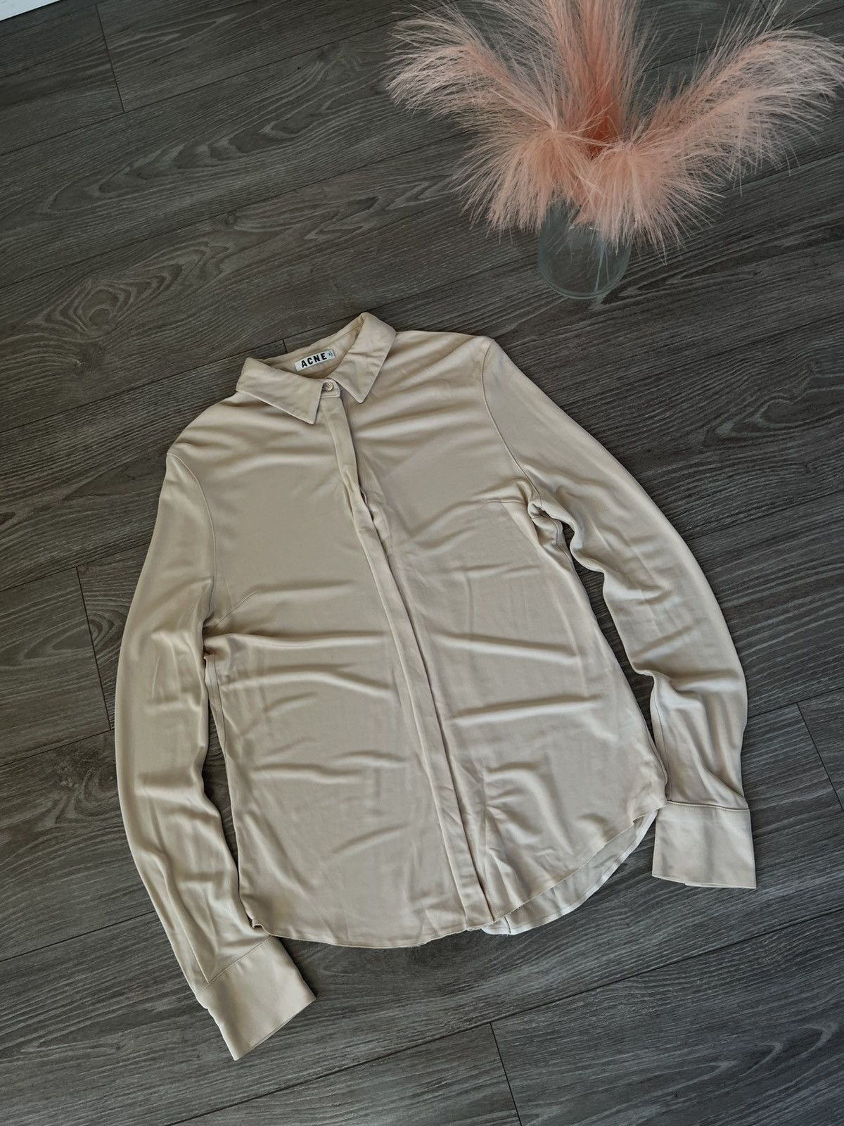 Acne Studios ‼️Vintage Acne Studios SS13 Sloan Jersey Viscose Blouses‼️ Size XS / US 0-2 / IT 36-38 - 2 Thumbnail