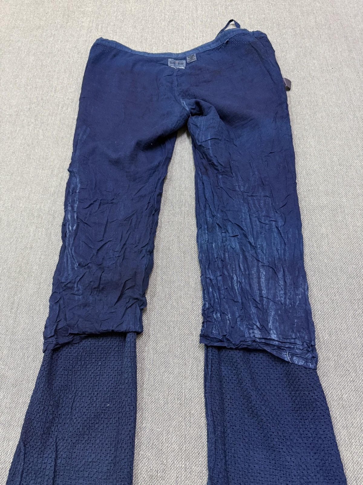 Blue Blue Japan Vintage Blue Blue Japan Indigo Textured Pants Size US 34 / EU 50 - 11 Thumbnail