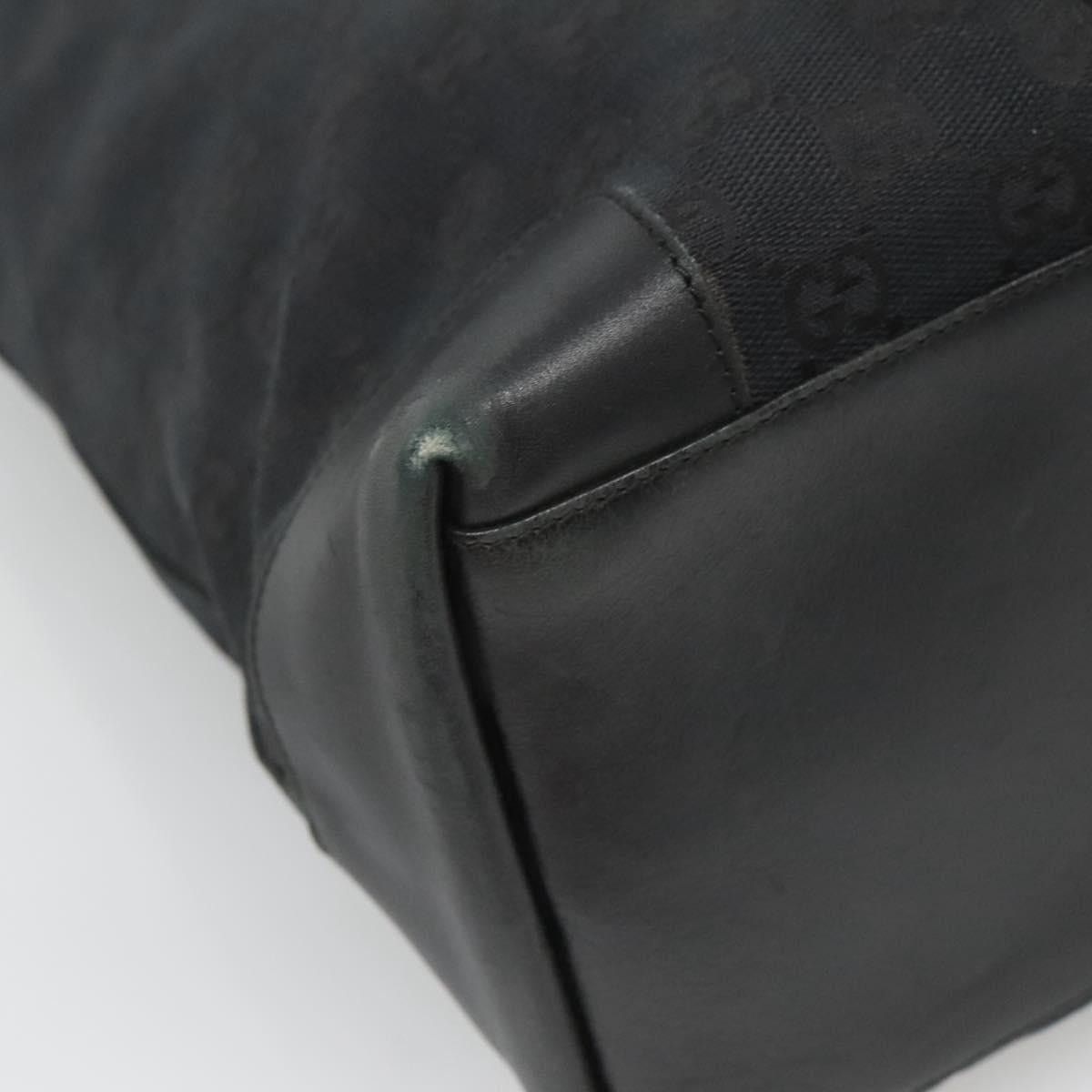 Gucci GUCCI GG Canvas Sherry Line Hand Bag Black Silver 002 002 Size ONE SIZE - 13 Thumbnail