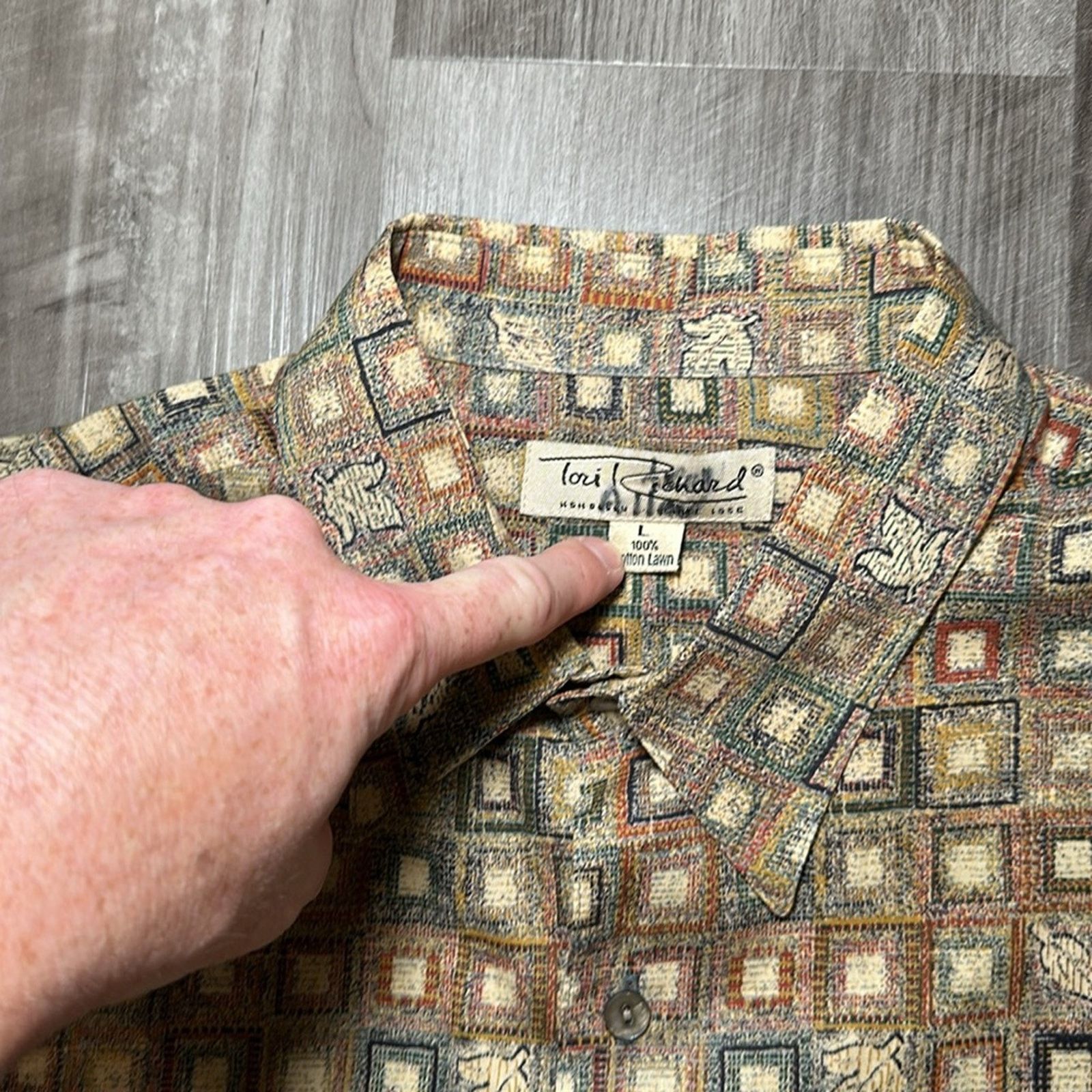 Tori Richard Tori Richard Hawaiian Autumn Cotton Lawn - Large Size US L / EU 52-54 / 3 - 5 Thumbnail