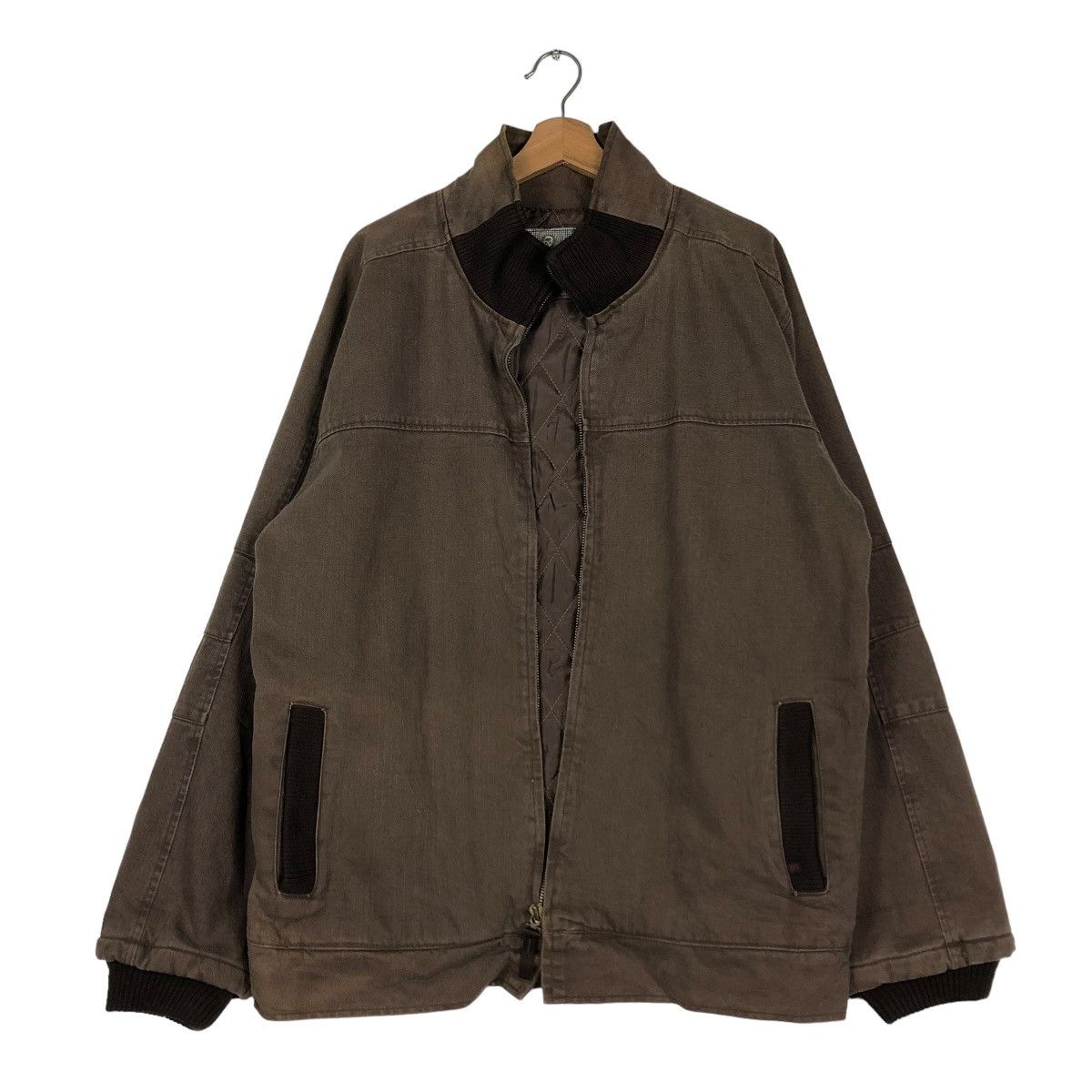 Japanese Brand 🔥VINTAGE BIKER JACKET CONTRASTRICK ISSEY MIYAKE Size US XL / EU 56 / 4 - 1 Thumbnail