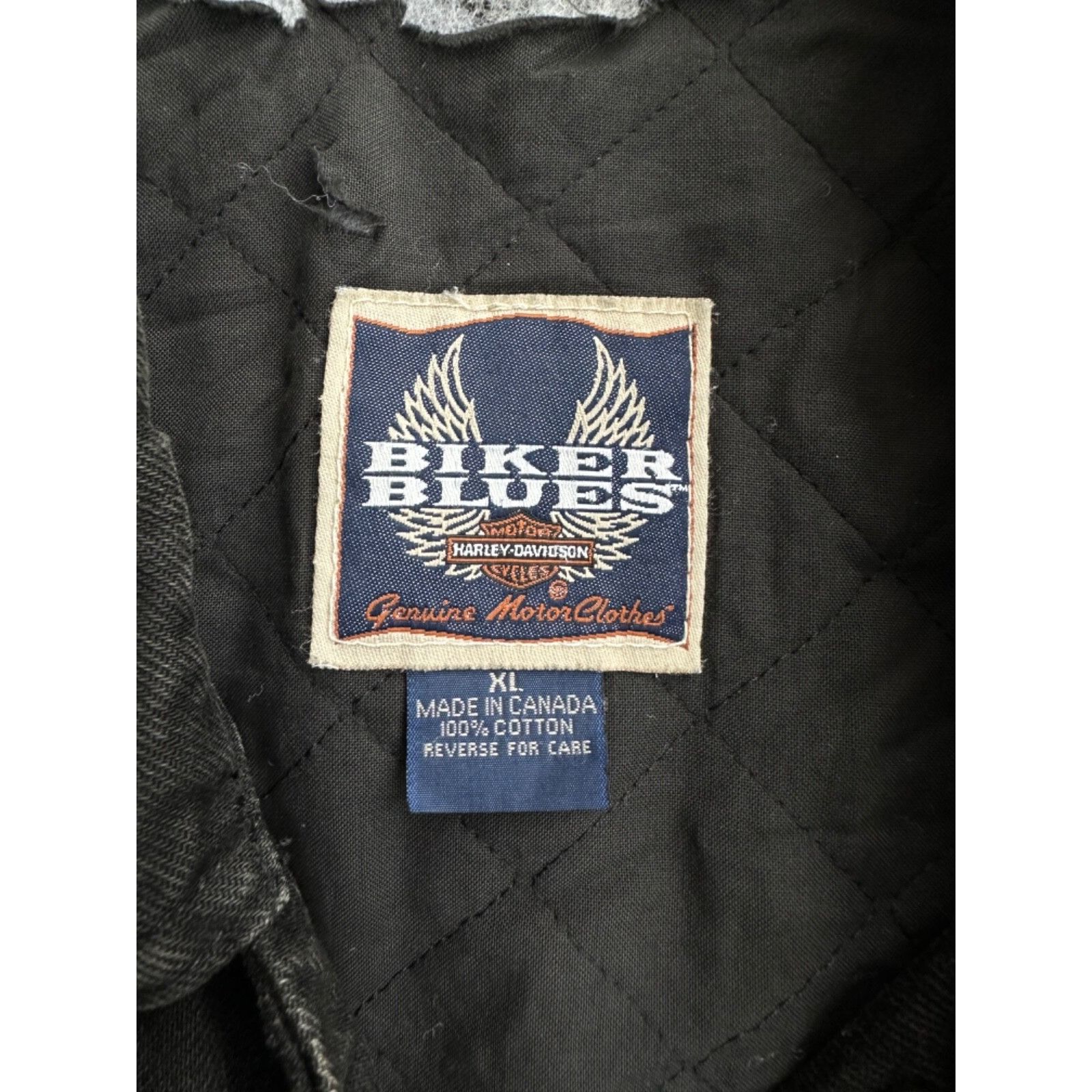 Ferrari VTG Harley-Davidson Biker Blues Moto Distressed Jacket Size US S / EU 44-46 / 1 - 6 Thumbnail