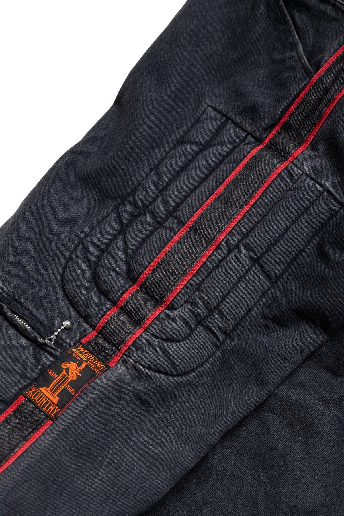 Kapital 14oz BLACK DENIM KOUNTRY MOTORCROSS PANTS "TODOTERRENO" Size US 32 / EU 48 - 9 Thumbnail