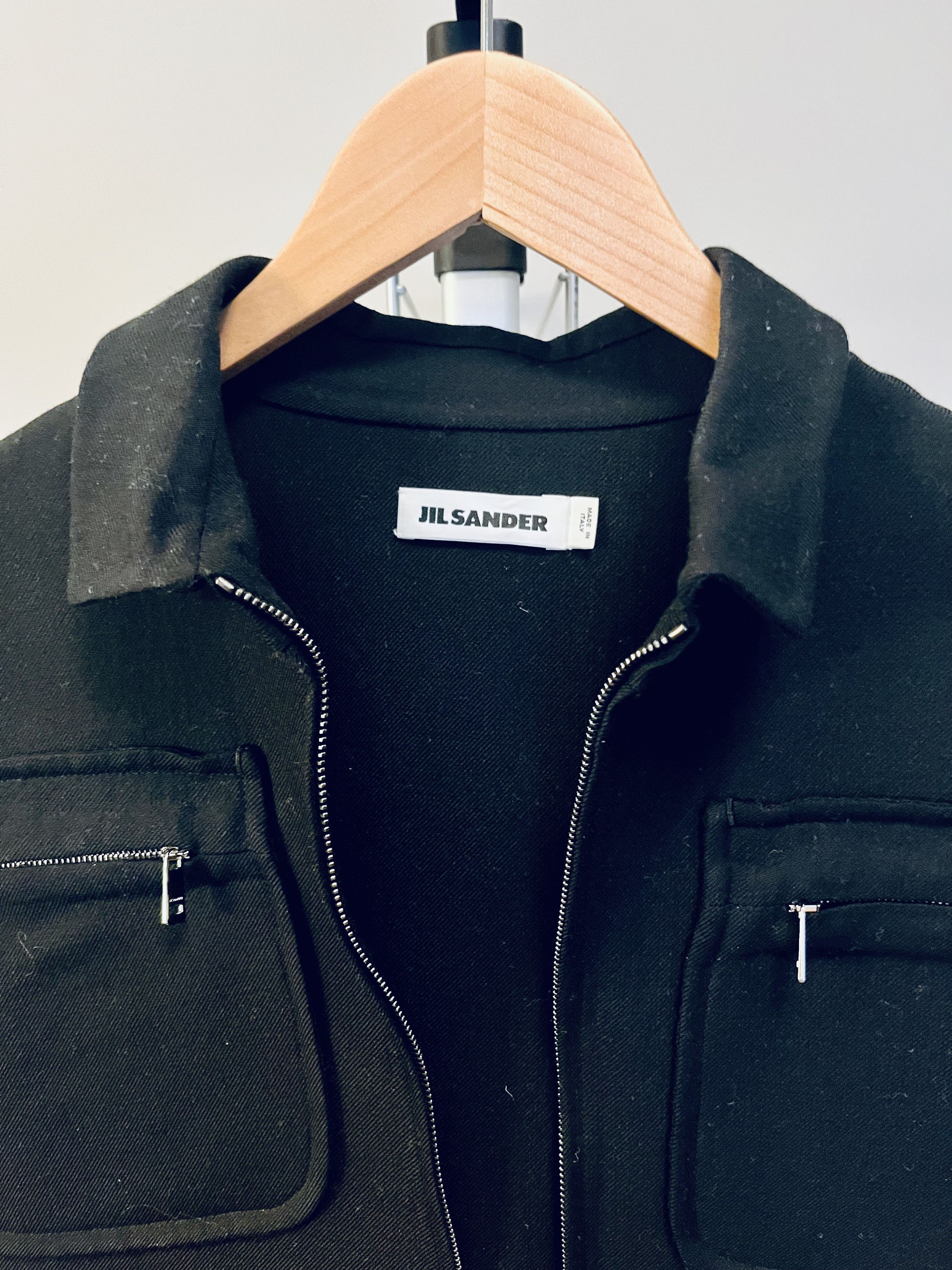 Jil Sander Wool Zipped Jacket Size XS / US 0-2 / IT 36-38 - 2 Thumbnail