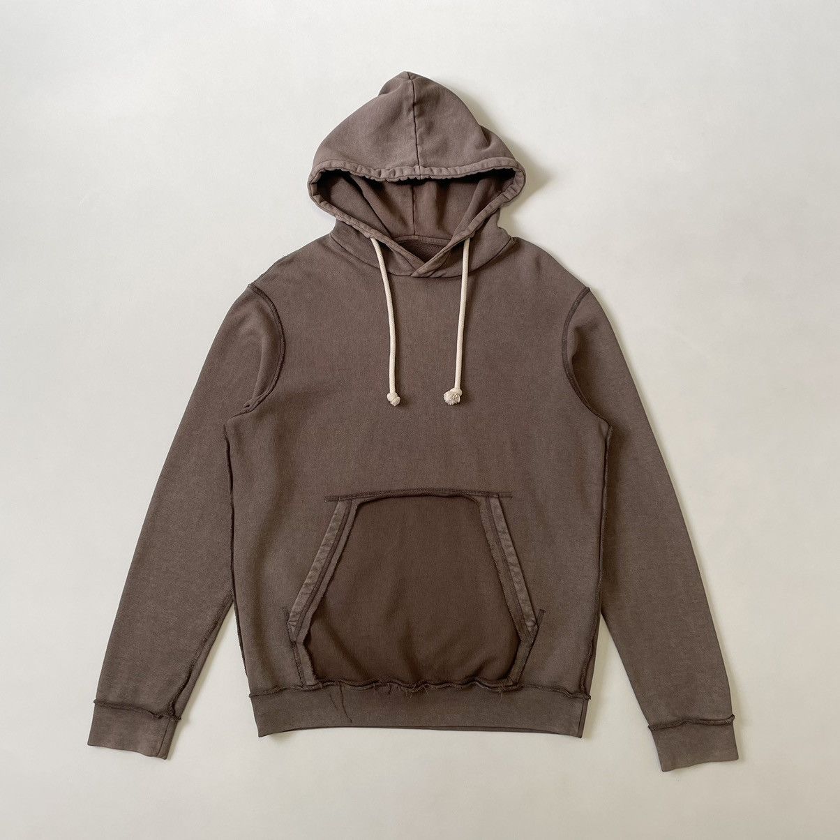 Maison Margiela S/S 19 Inside Out Seam Washed Cotton Hoodie Size US M / EU 48-50 / 2 - 2 Thumbnail