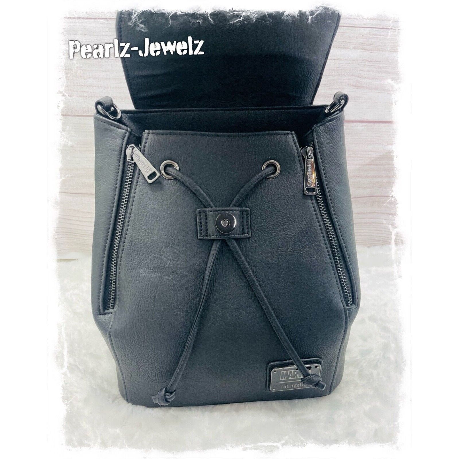 Disney Loungefly Marvel The Punisher Skull Mini Backpack NWT Size ONE SIZE - 5 Thumbnail