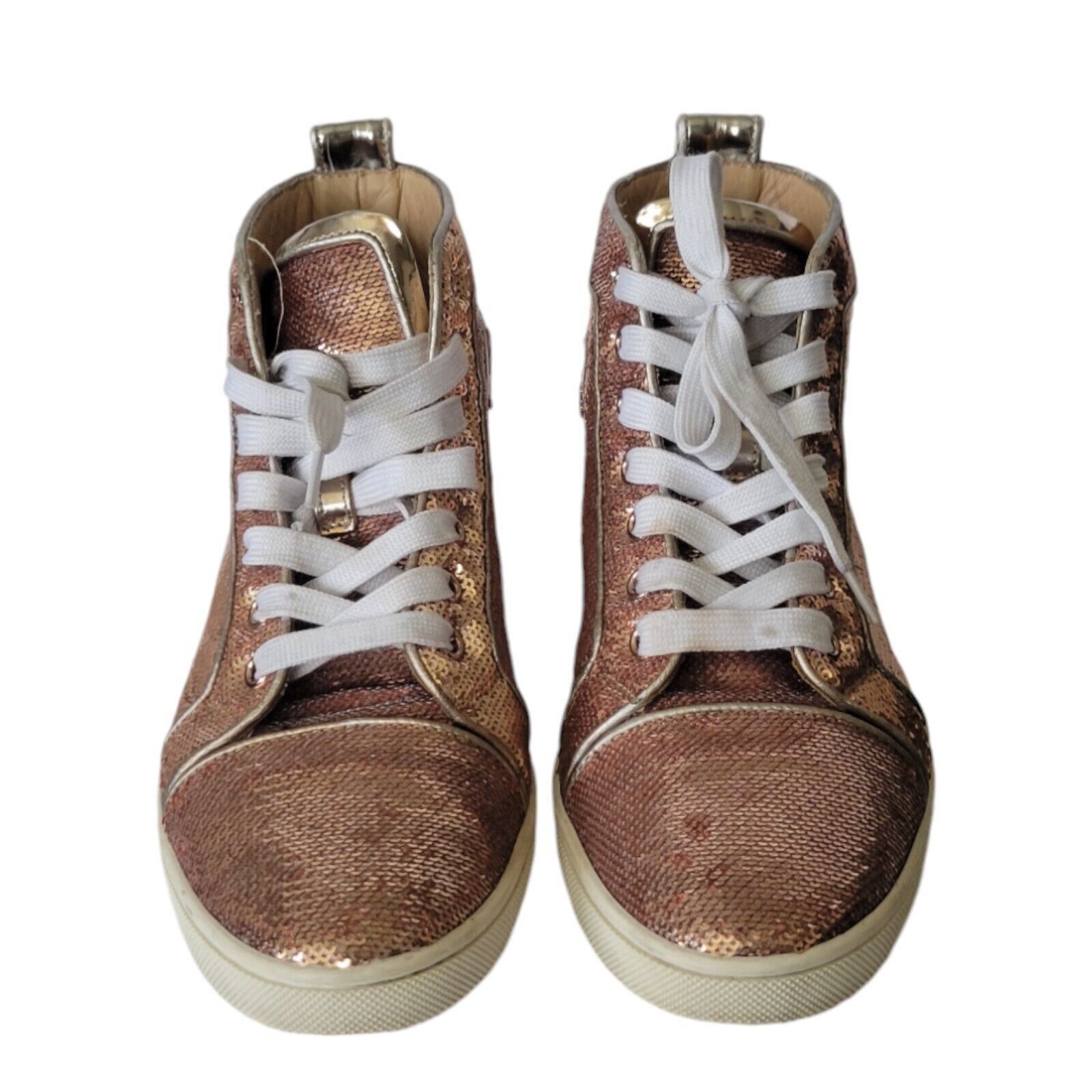 Christian Louboutin Christian Louboutin Woman Orlato Sequin Hi High Top Size 37 Size US 6.5 / IT 36.5 - 4 Thumbnail