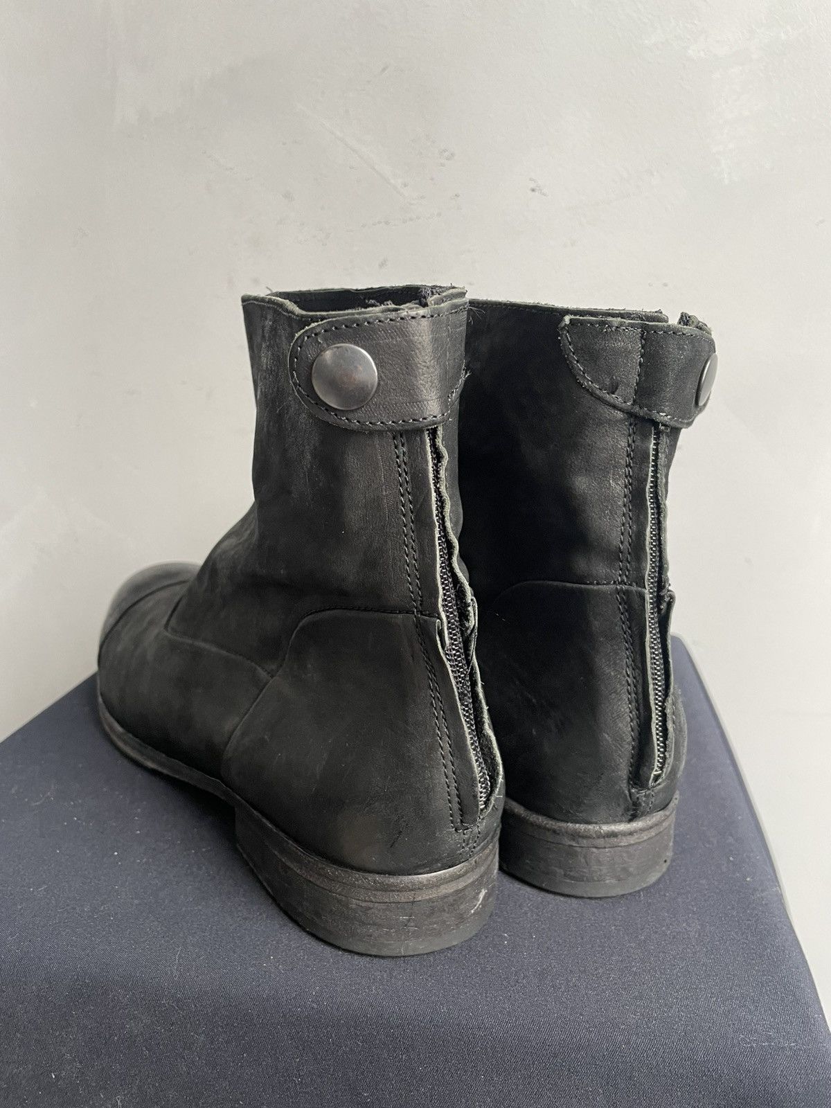 Hedi Slimane Rare black opium leather hedi slimane style zipper boots Size US 8 / EU 41 - 7 Thumbnail