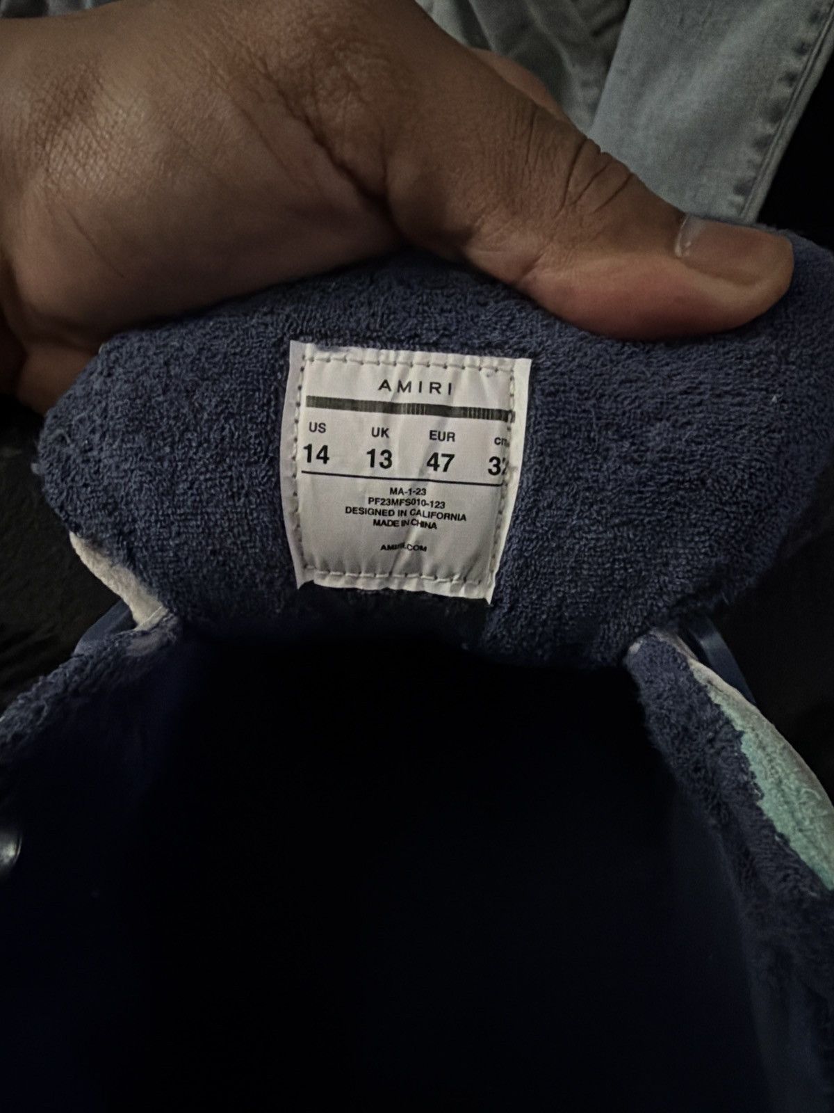Amiri Amiri MA-1 ‘White Blue’ Size US 14 / EU 47 - 6 Thumbnail