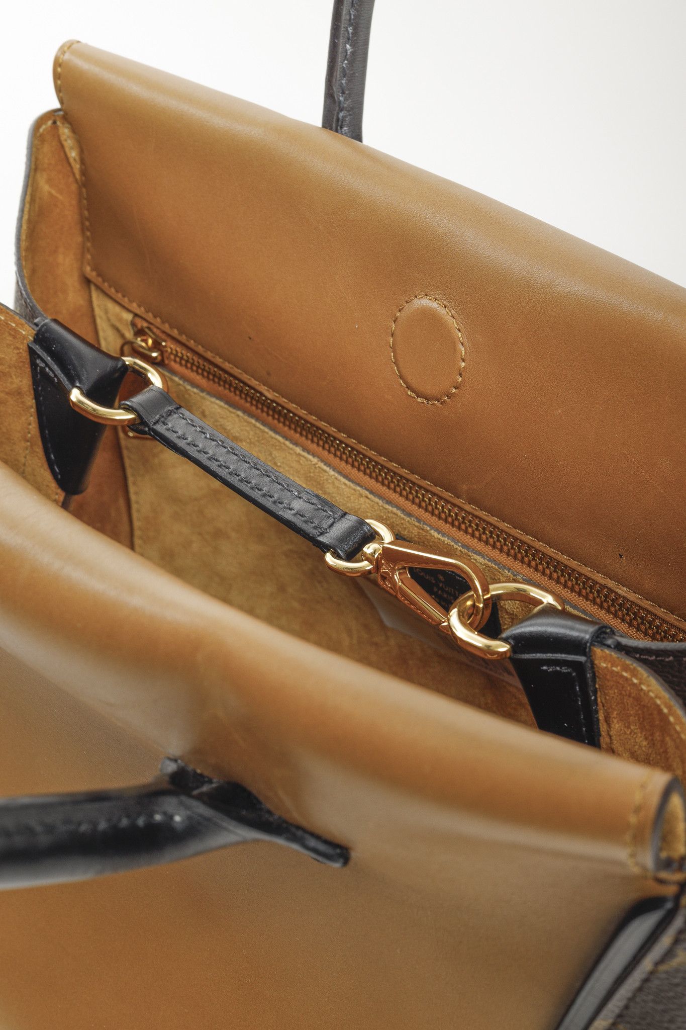 Louis Vuitton Louis Vuitton 2014 Tote W PM Brown Leather Monogram Size ONE SIZE - 11 Thumbnail