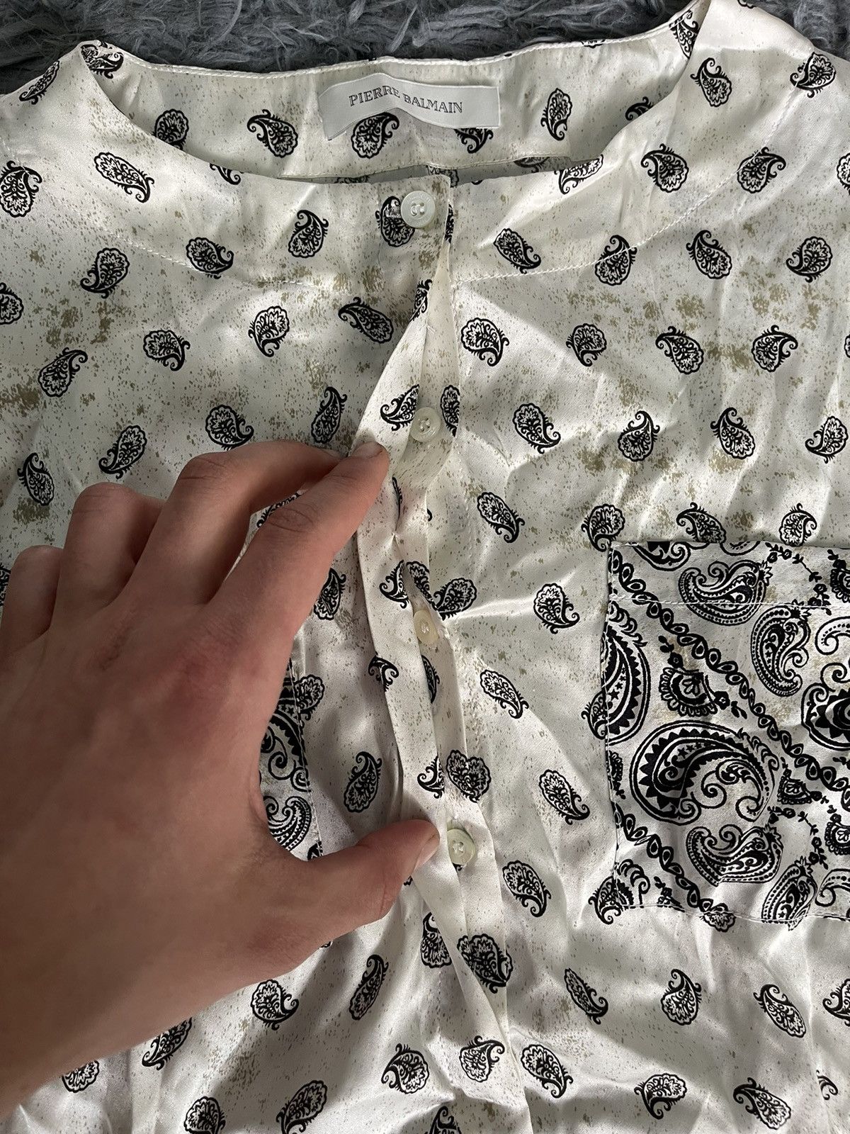 Balmain × Pierre Balmain Pierre Balmain 100% silk mini dress Size M / US 6-8 / IT 42-44 - 8 Thumbnail
