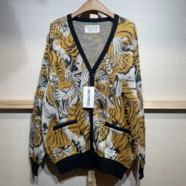 Wacko Maria wacko maria Hundred Tiger Totem Crew Neck Sweater Cardigan Size US M / EU 48-50 / 2 - 1 Thumbnail